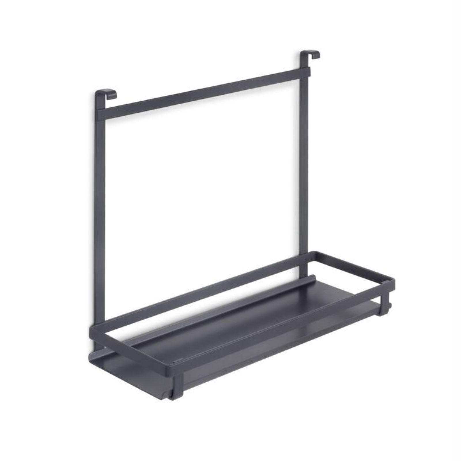 Barra portautensili da cucina 110 cm in alluminio antracite e 3 accessori in acciaio - Tensyo
