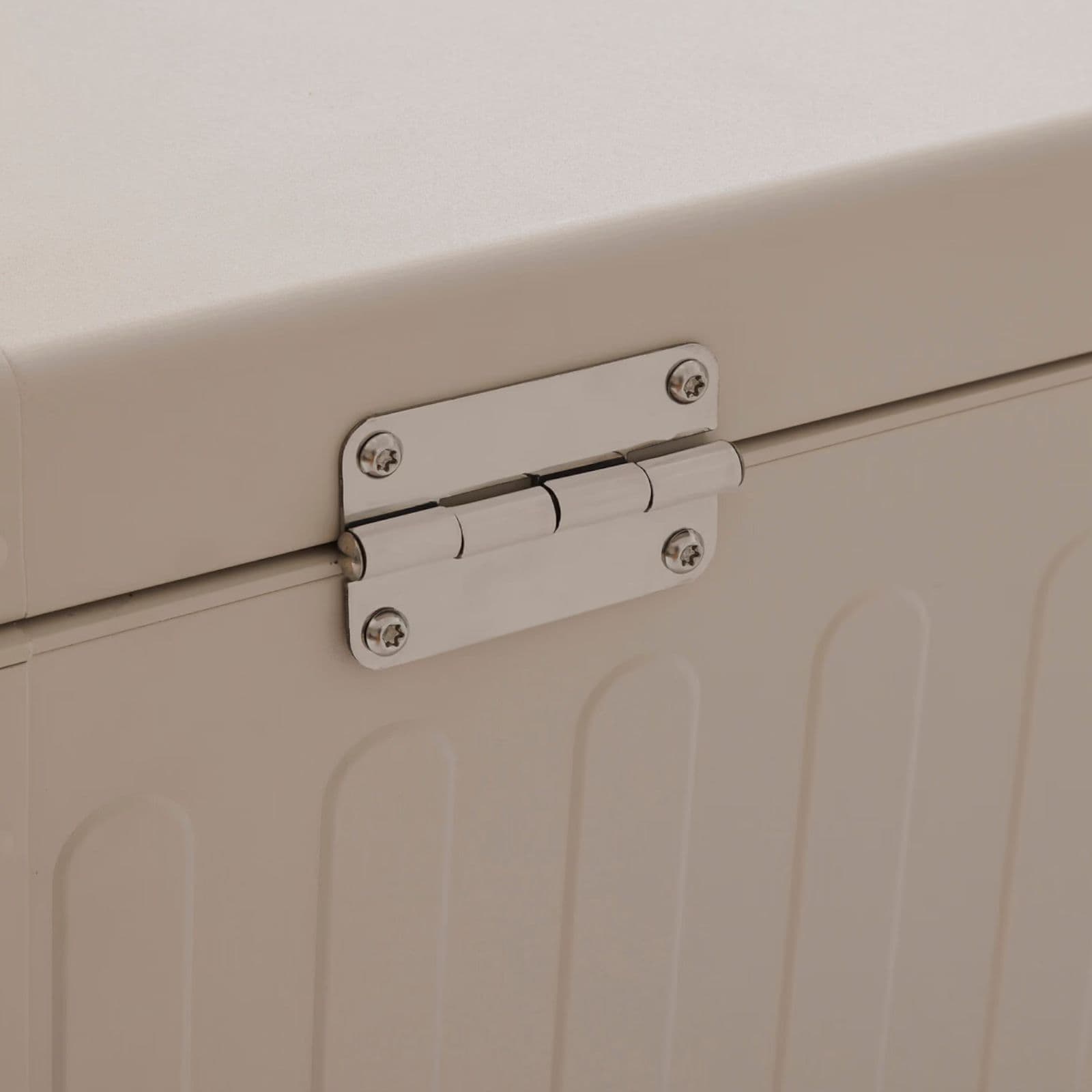 Baule contenitore con ruote 130x60 cm in alluminio crema - Prometeo
