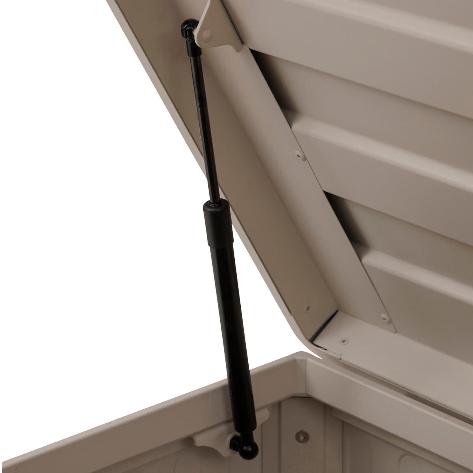 Baule contenitore con ruote 130x60 cm in alluminio crema - Prometeo