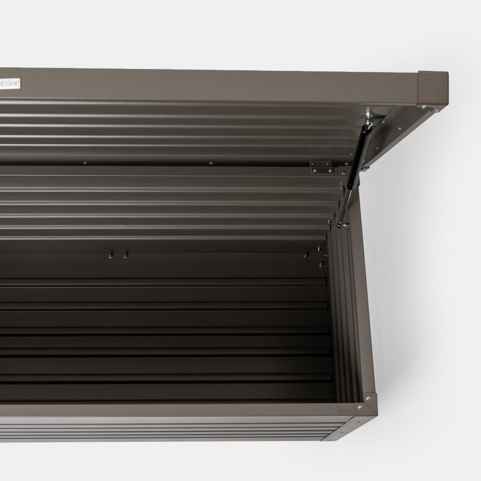 Baule contenitore con ruote 130x61x64h cm in alluminio tortora - Carioca