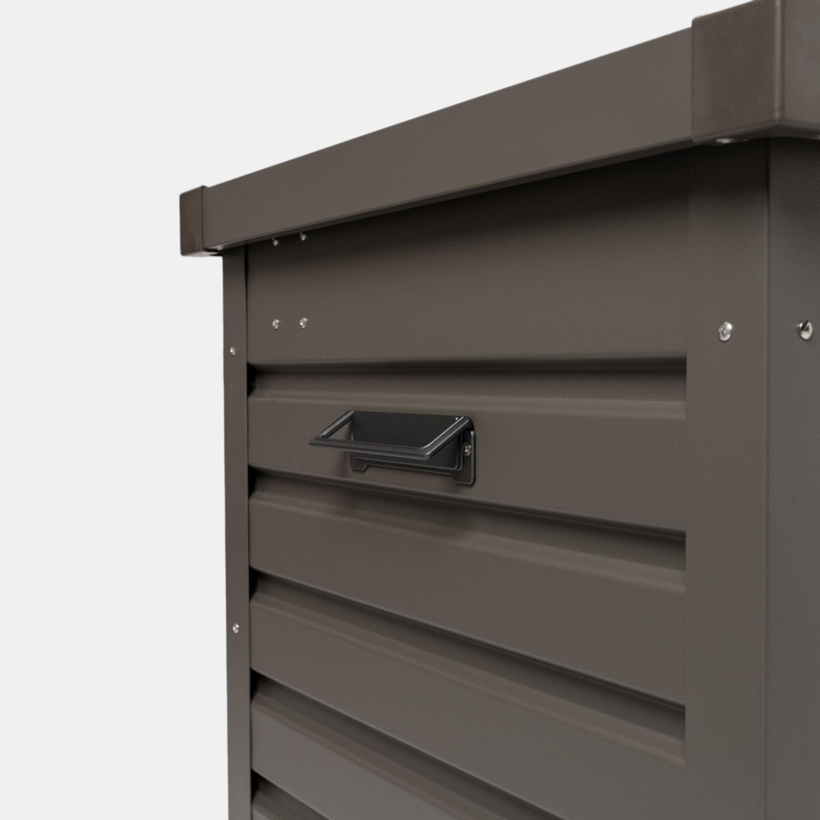 Baule contenitore con ruote 130x61x64h cm in alluminio tortora - Carioca