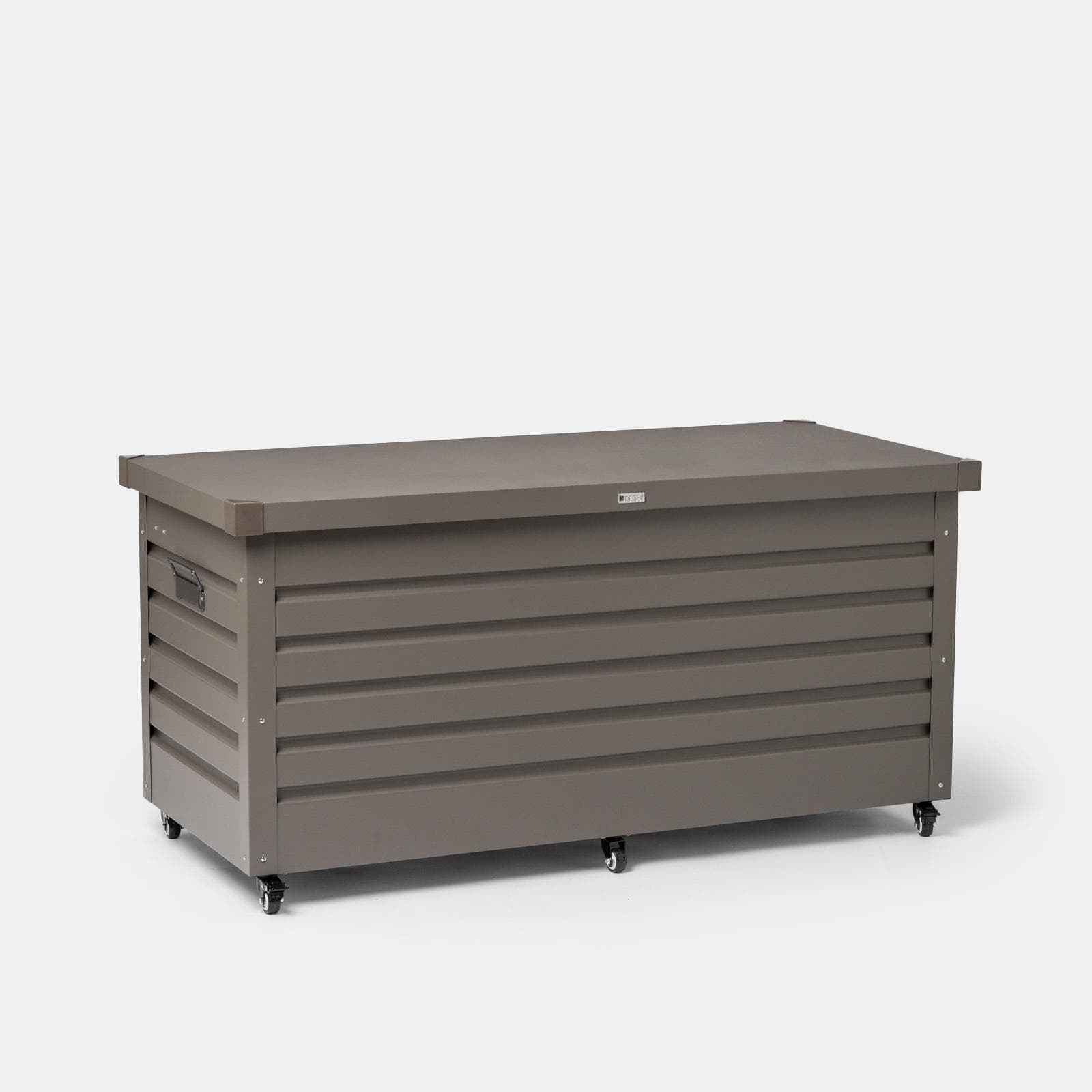 Baule contenitore con ruote 130x61x64h cm in alluminio tortora - Carioca