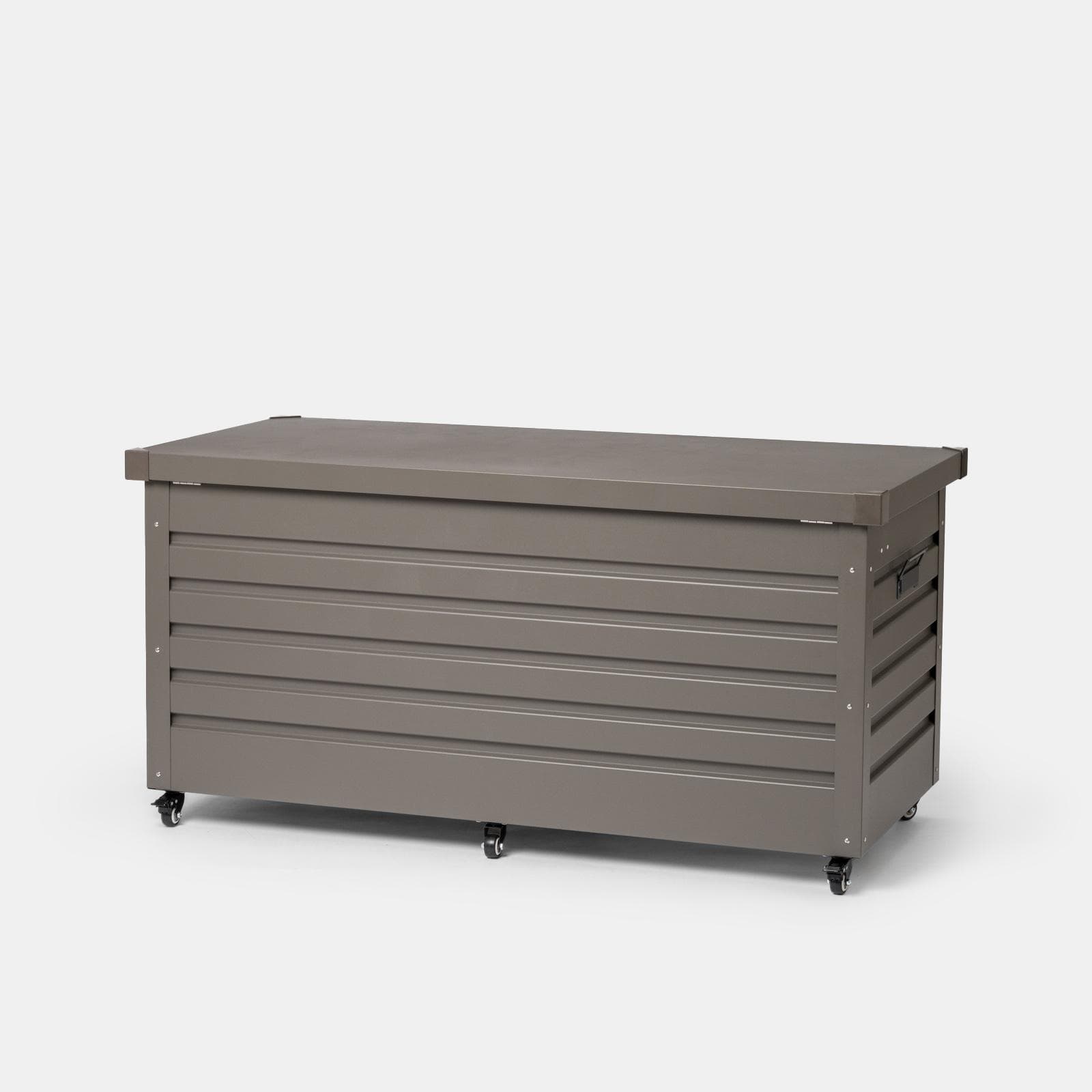 Baule contenitore con ruote 130x61x64h cm in alluminio tortora - Carioca