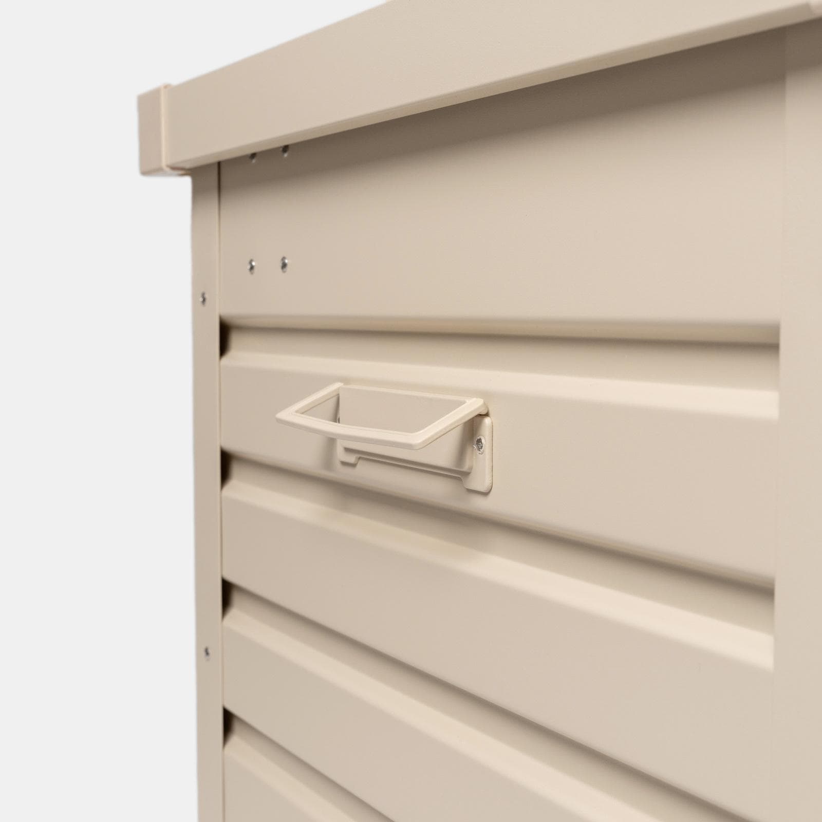 Baule contenitore con ruote 130x61x64h cm in alluminio vaniglia - Carioca