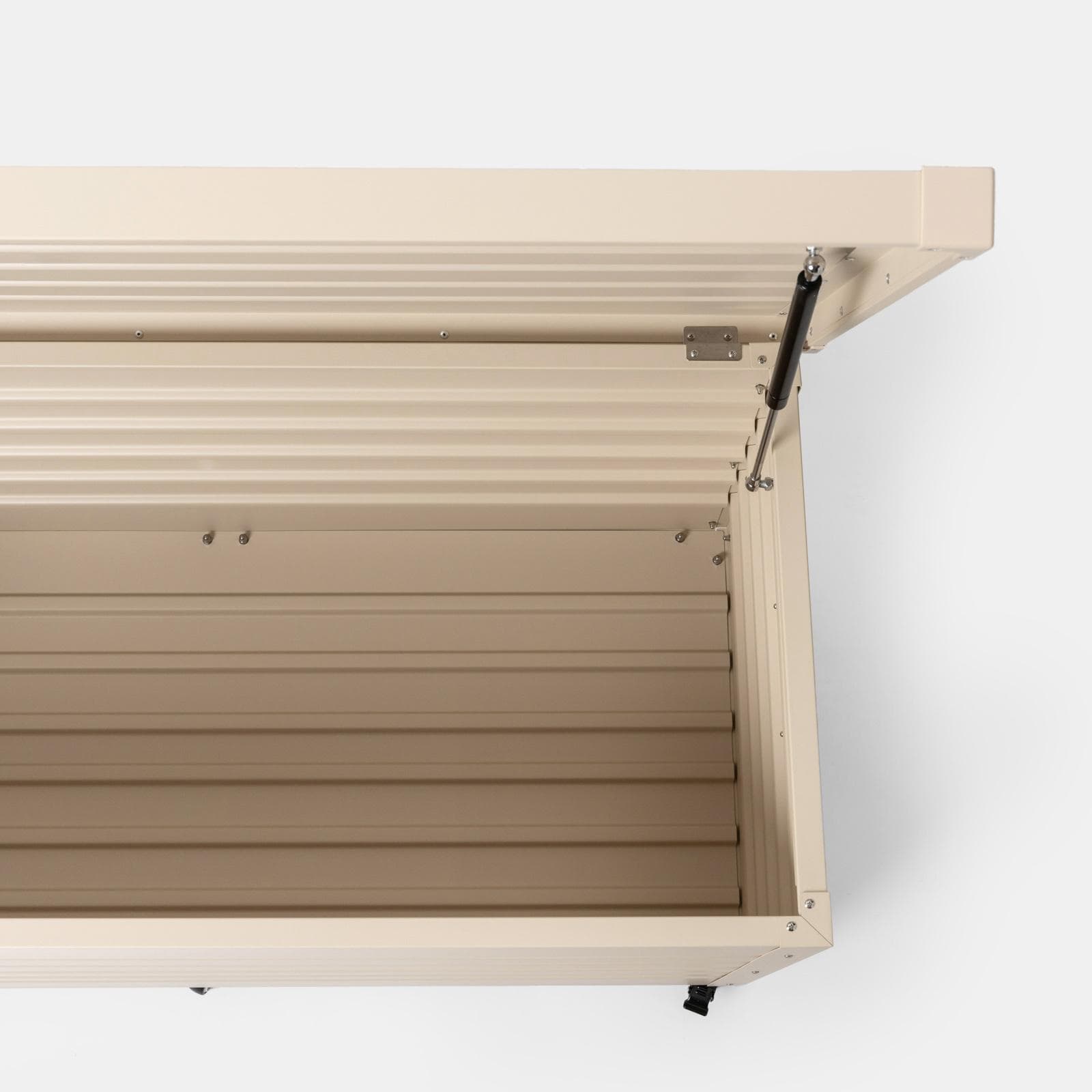 Baule contenitore con ruote 130x61x64h cm in alluminio vaniglia - Carioca