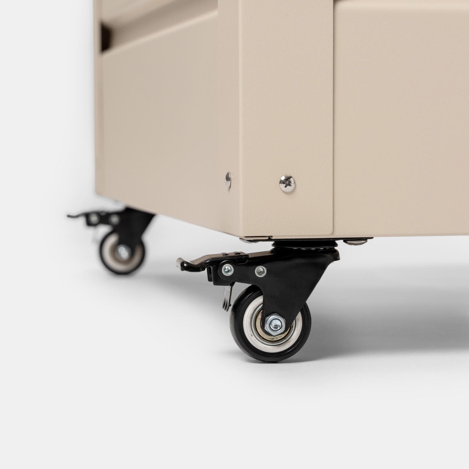 Baule contenitore con ruote 130x61x64h cm in alluminio vaniglia - Carioca