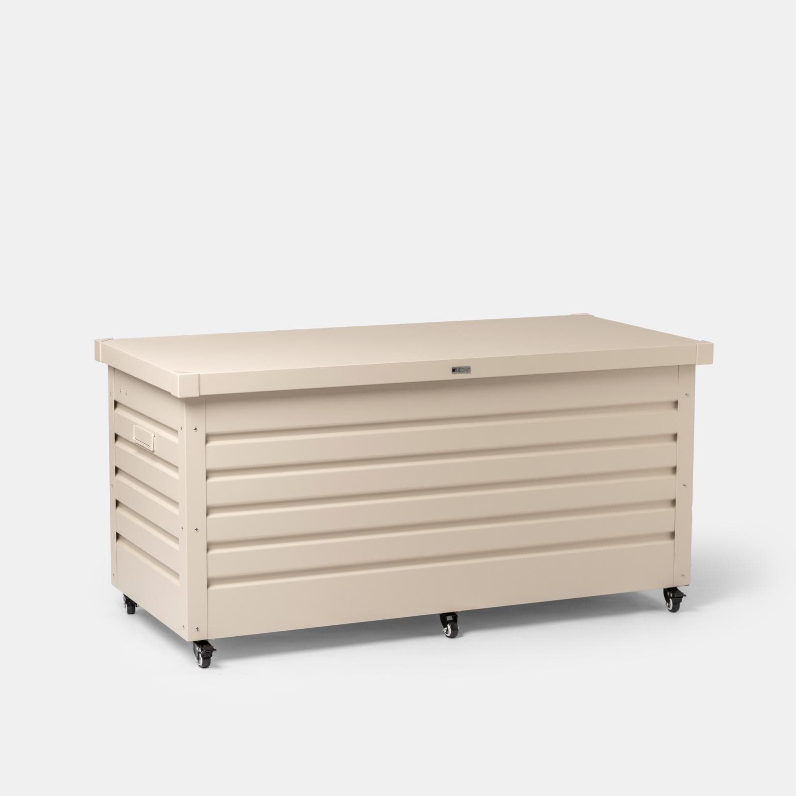 Baule contenitore con ruote 130x61x64h cm in alluminio vaniglia - Carioca