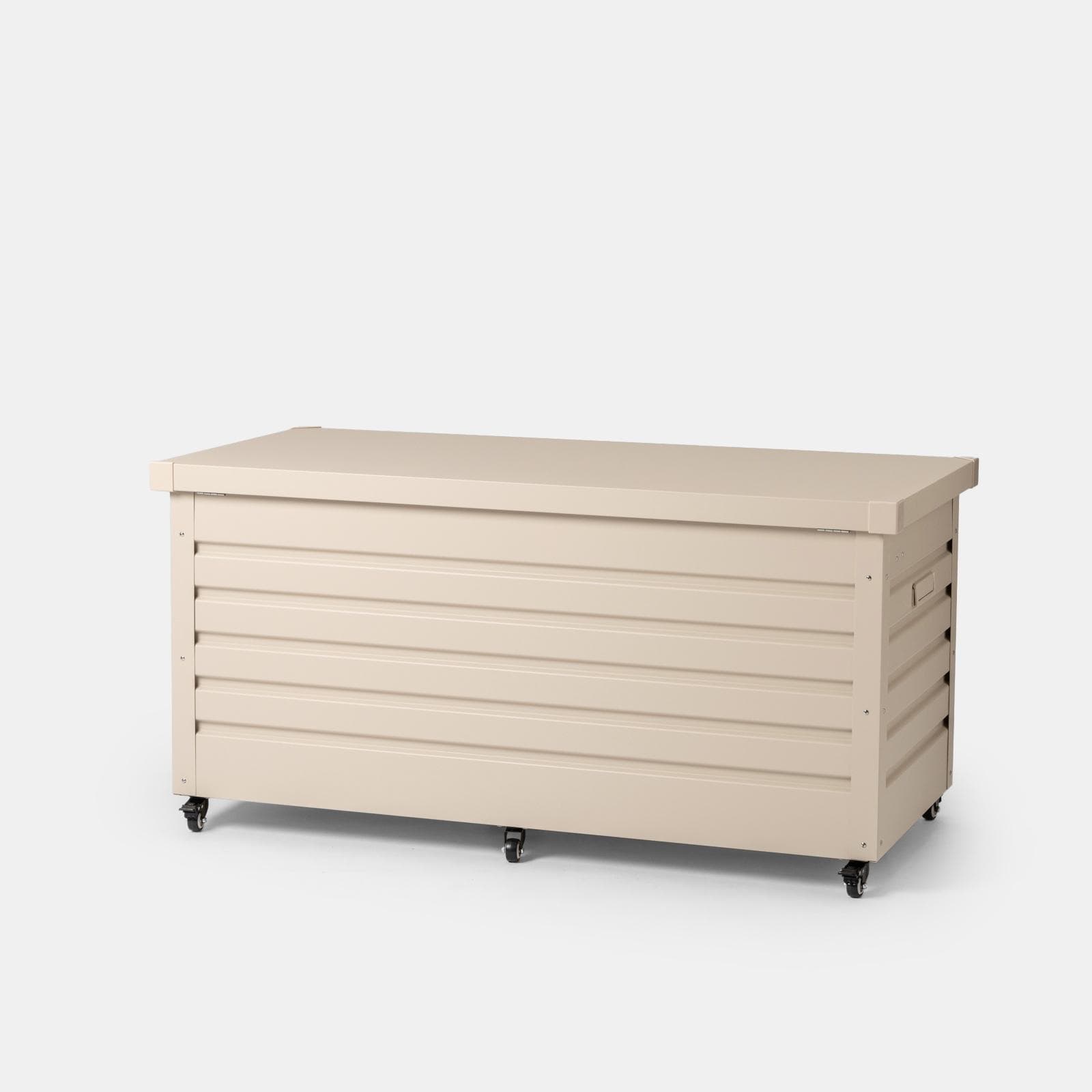Baule contenitore con ruote 130x61x64h cm in alluminio vaniglia - Carioca
