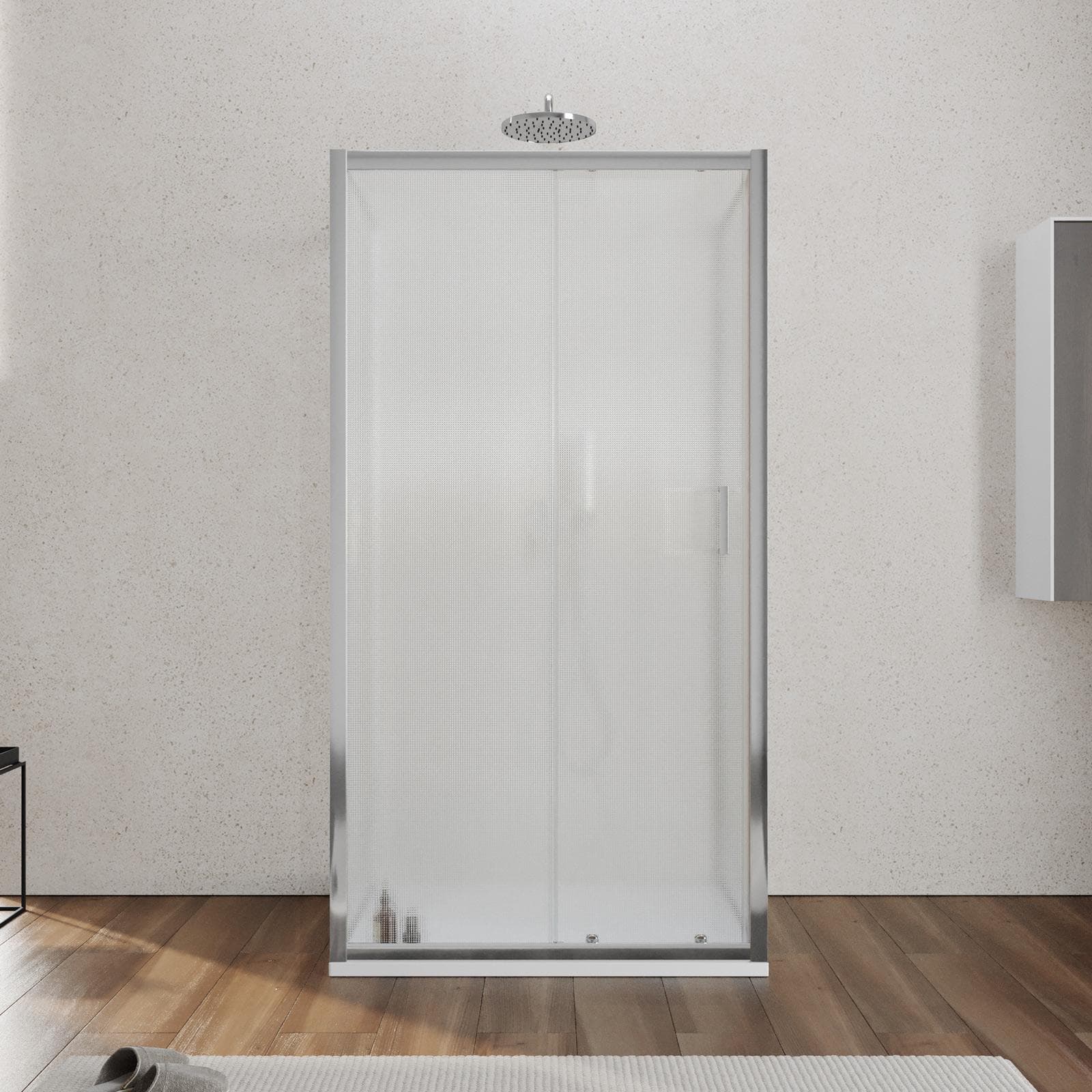 Box 3 lati 70x100x70 cm scorrevole vetro temperato 6mm stampato 185h - Young