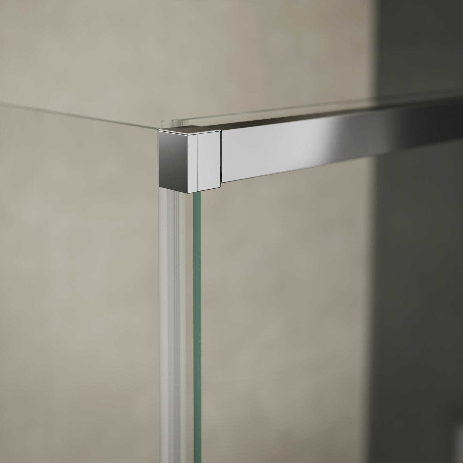 Box doccia 140X70 cm scorrevole sx con vetro anticalcare trasparente e profilo cromo 200h - Kiri
