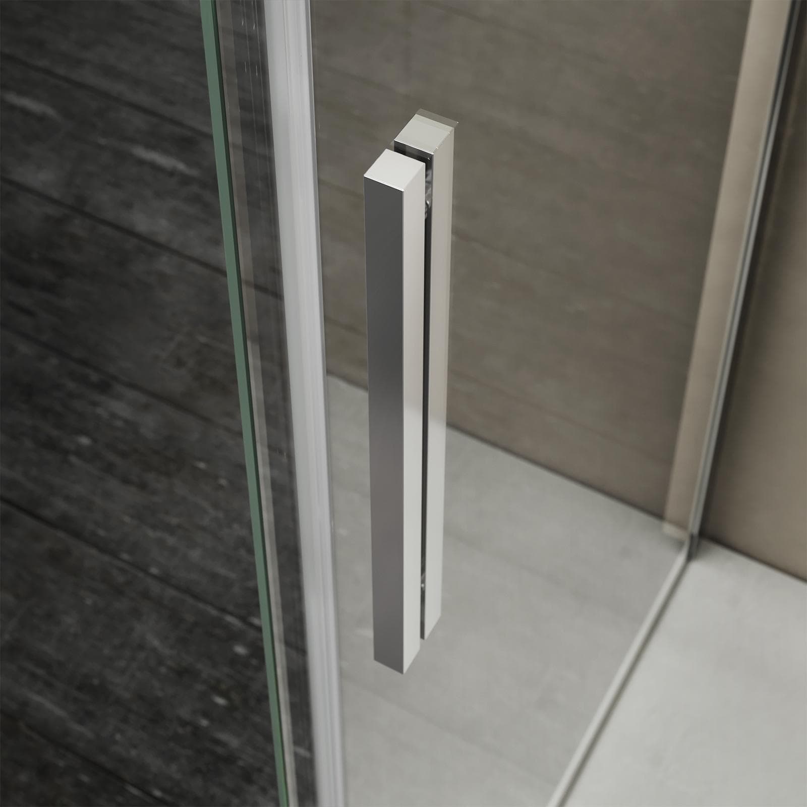 Box doccia 160X70 cm scorrevole dx con vetro anticalcare trasparente e profilo cromo 200h - Kiri