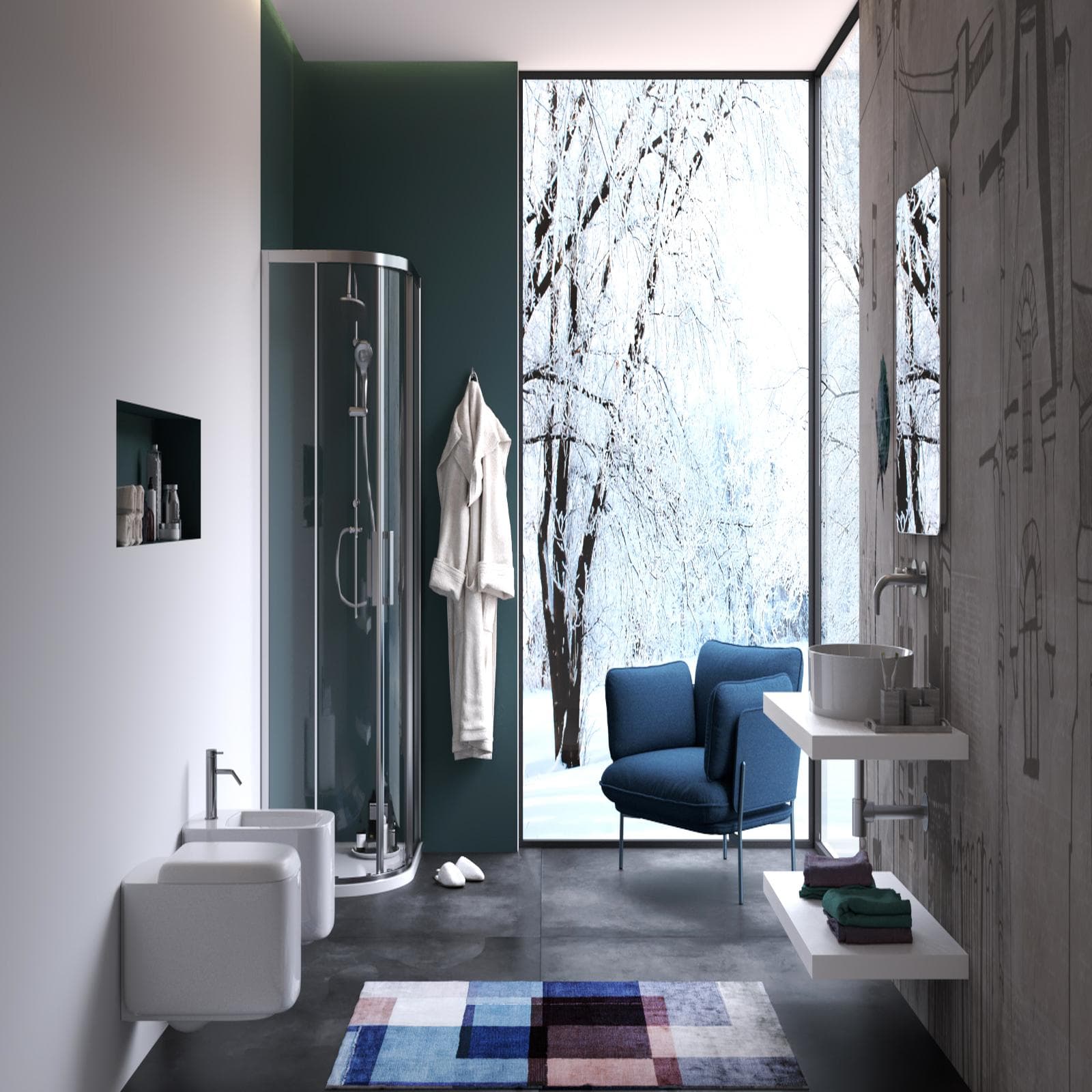 Box doccia 70x90 cm semicircolare scorrevole vetro trasparente anticalcare profilo cromo 195h - Moritz