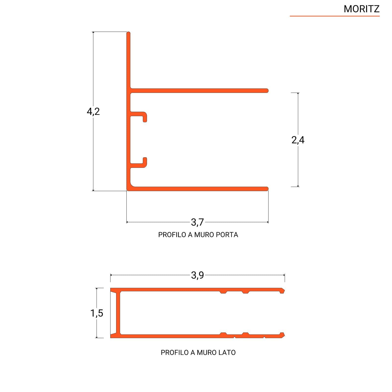 Box doccia 80x100 cm scorrevole vetro trasparente anticalcare profilo cromo 195h - Moritz