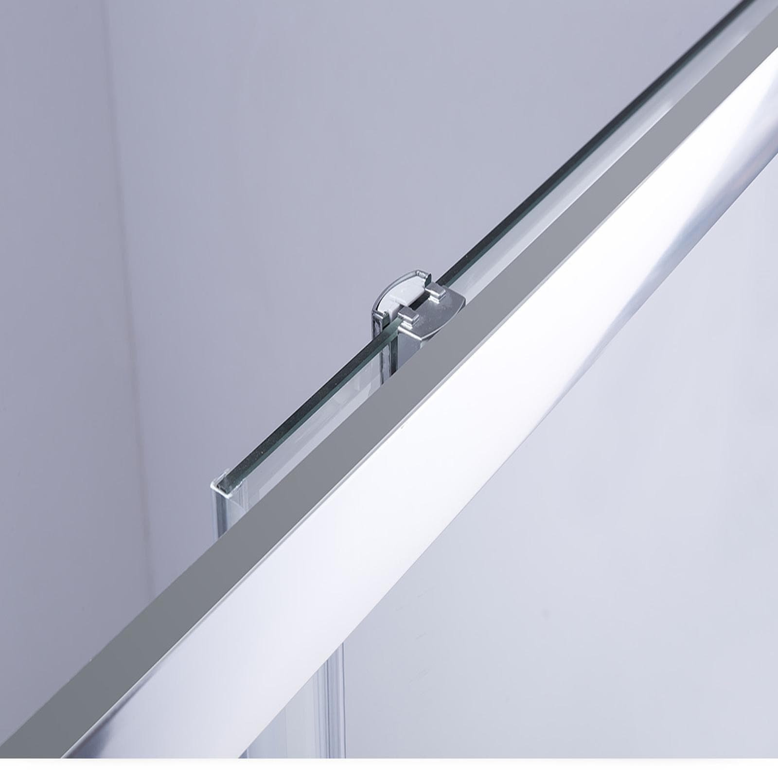 Box doccia 80X160 cm doppio scorrevole vetro temperato 6mm trasparente 185h - Young