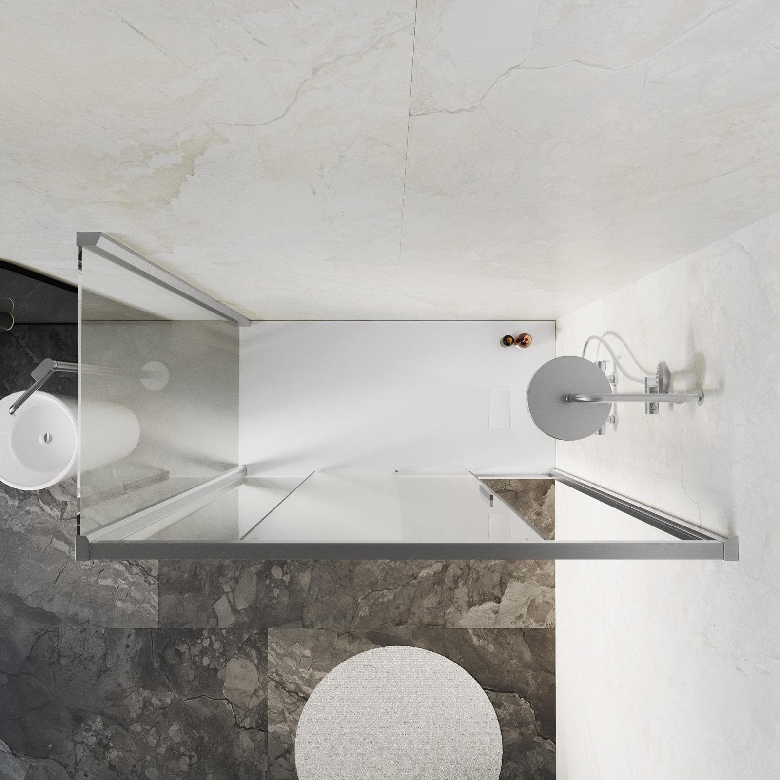 Box doccia 90x160 cm scorrevole SoftClose 8mm anticalcare 200h - Anthea