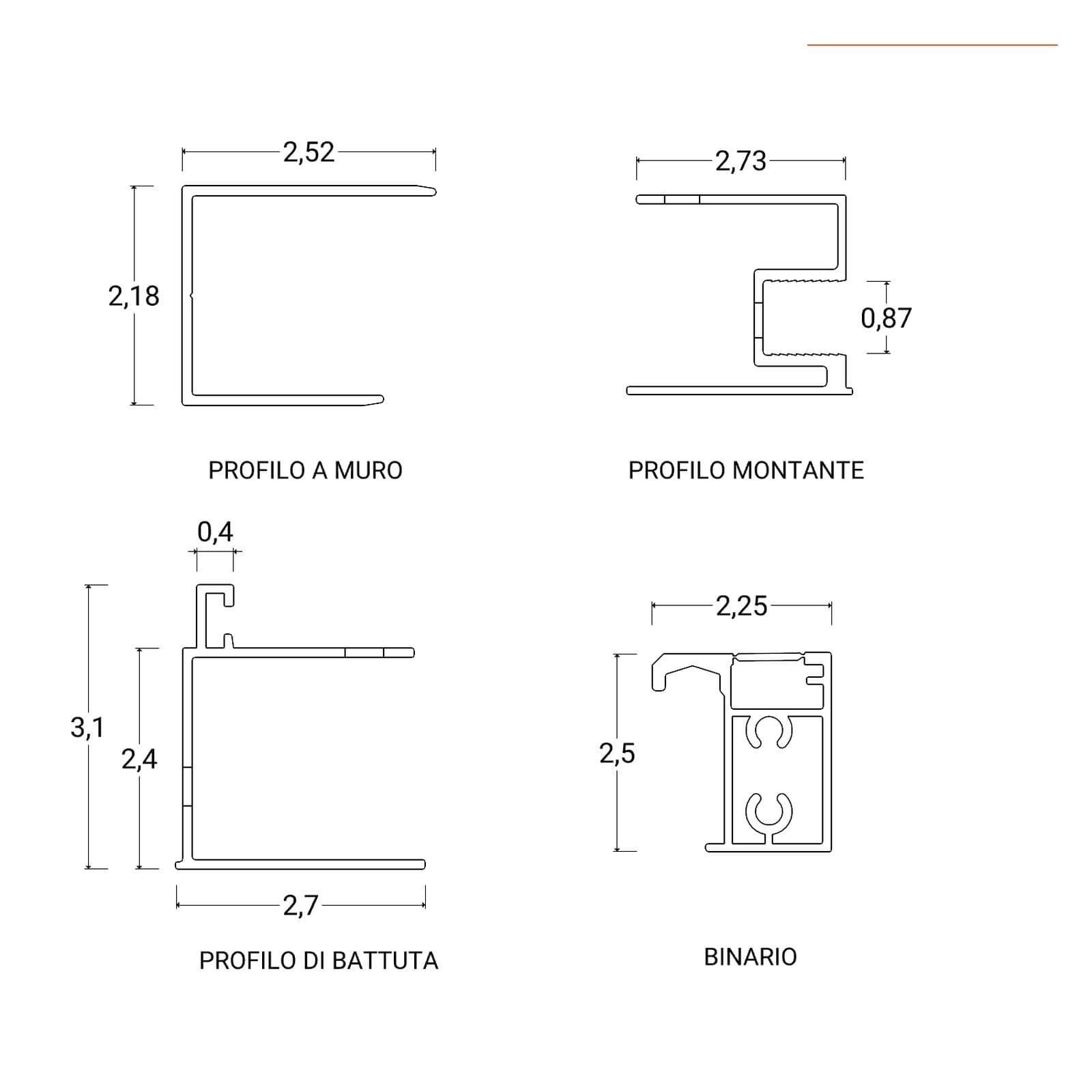 Box doccia nicchia 120 cm scorrevole con vetro slim trasparente e profilo nero opaco 195h - Glide