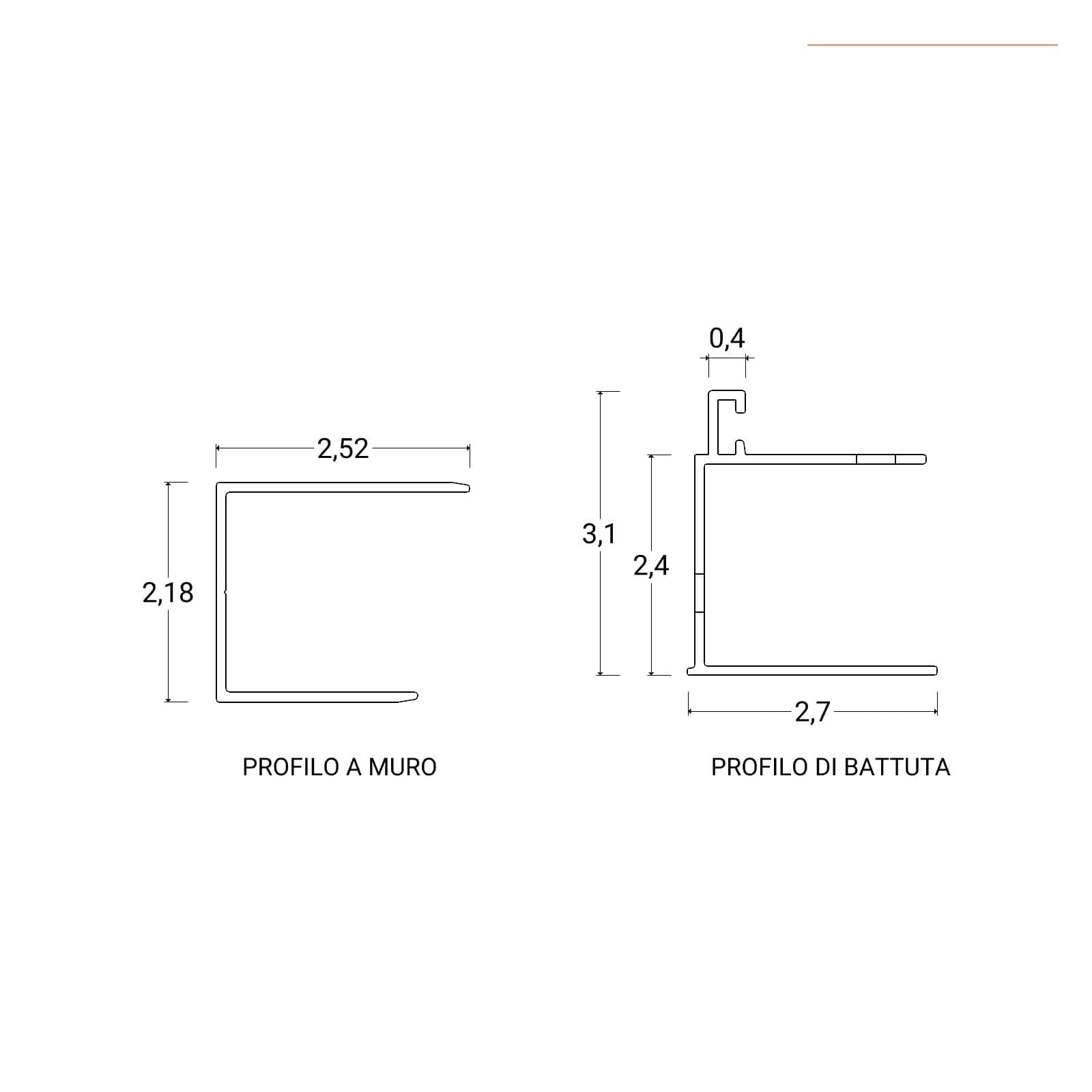 Box doccia nicchia 70 cm battente con vetro slim trasparente e profilo cromo 195h - Glide