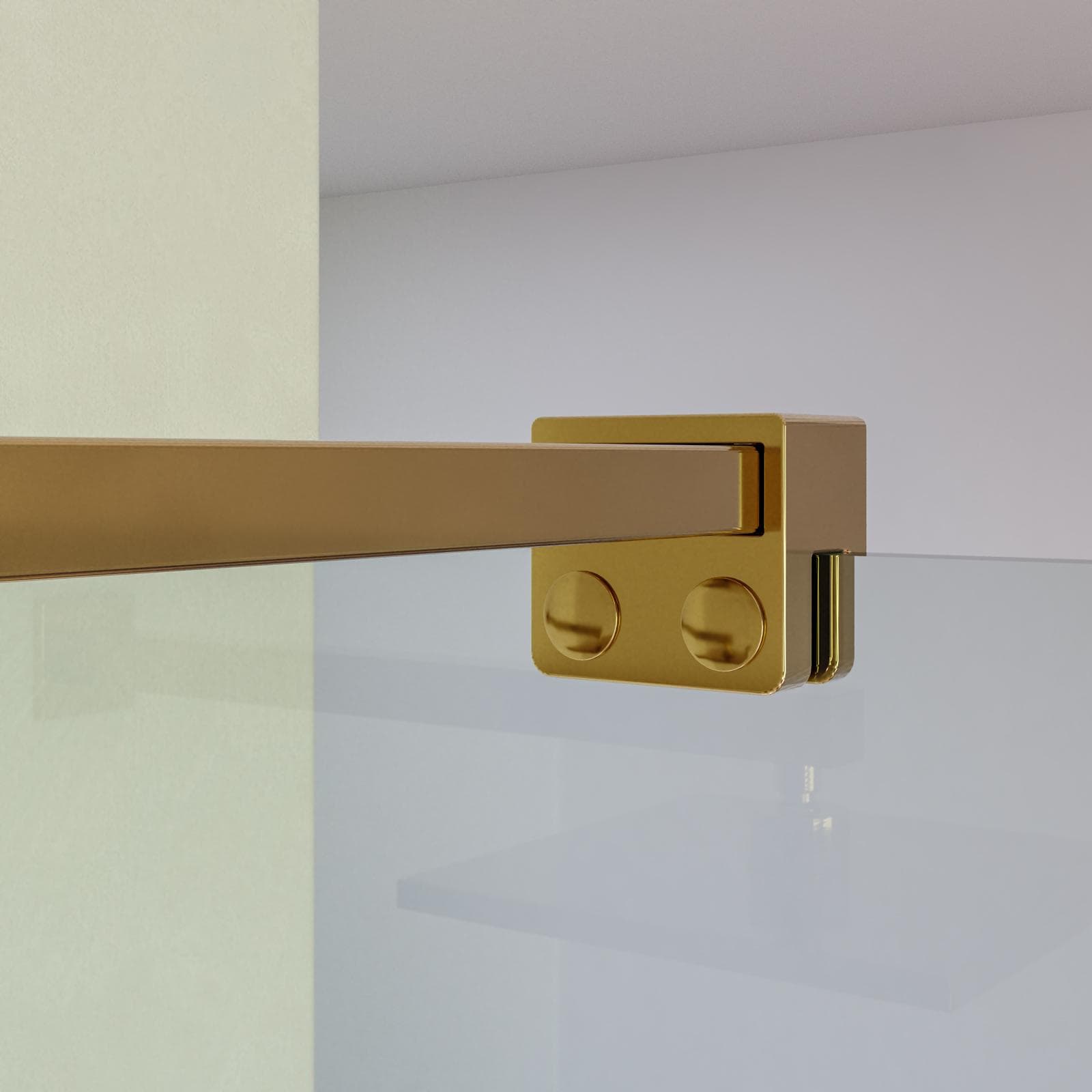 Box doccia Walk in 80 cm vetro 8 mm anticalcare trasparente e profilo oro 200h - Keep