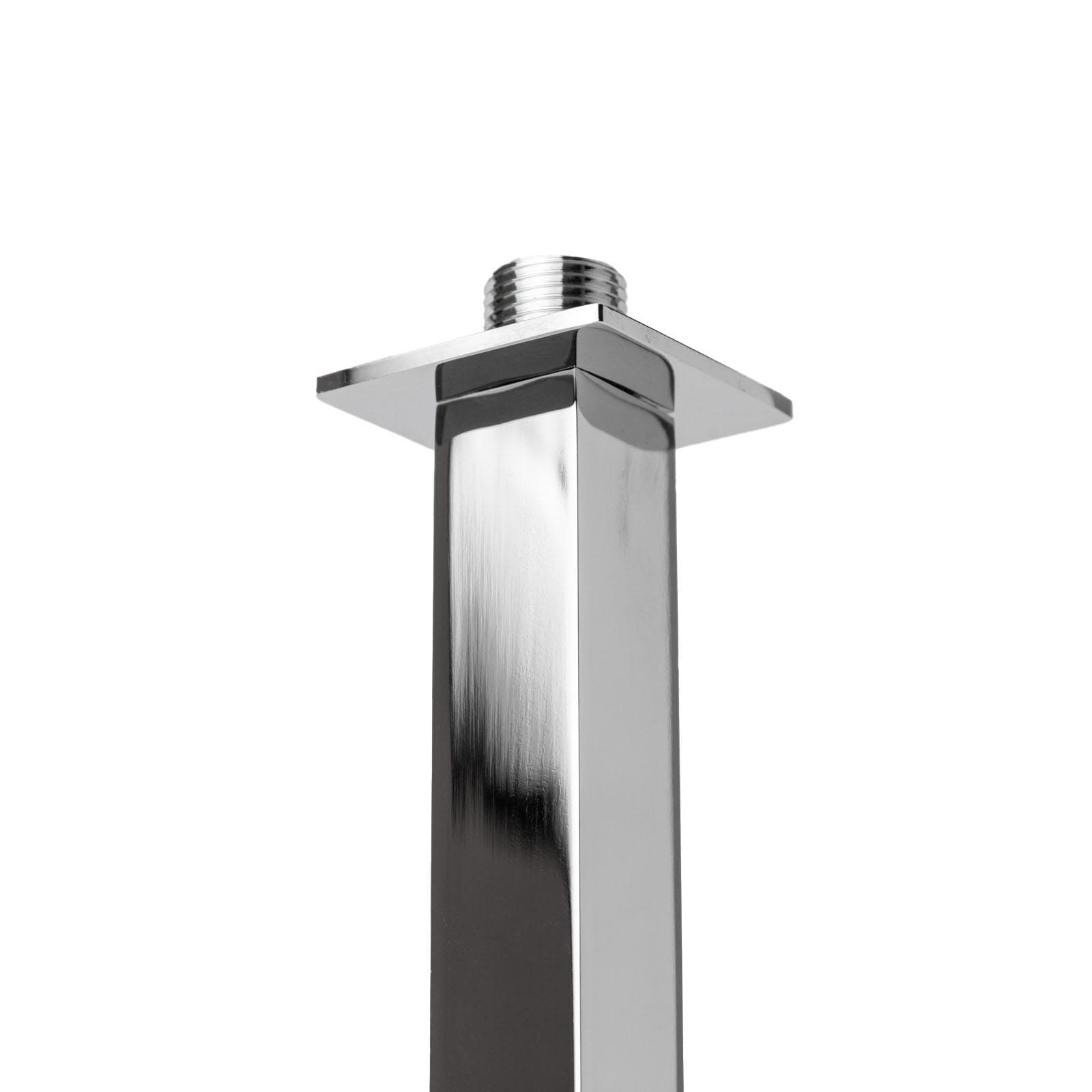 Braccio doccia a soffitto quadro 30 cm cromo