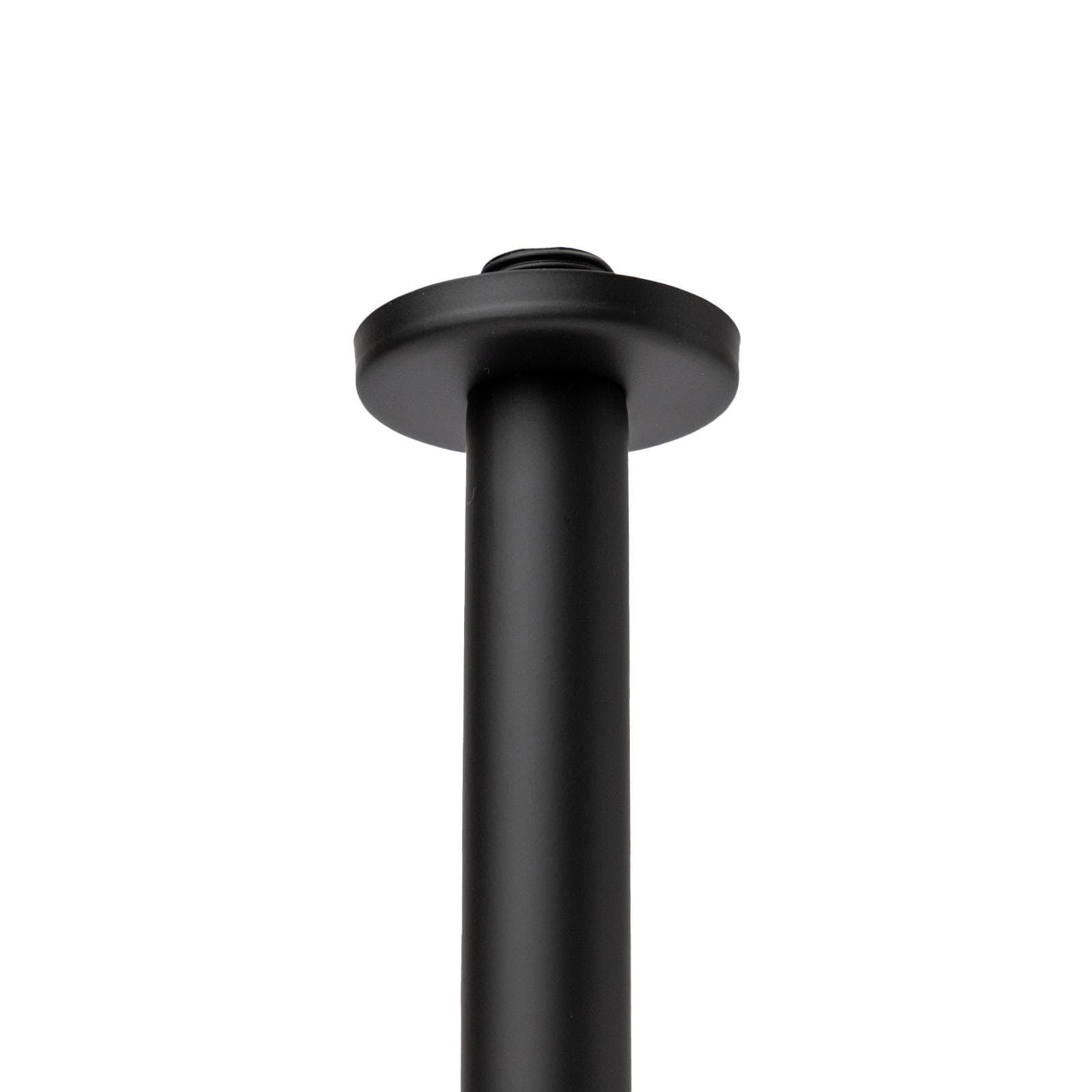 Braccio doccia a soffitto tondo 30 cm D 2,3 cm nero opaco