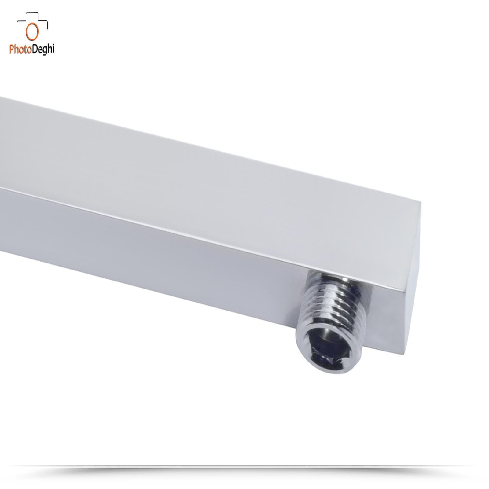 Braccio doccia design quadrato 30 cm a muro Jacuzzi - Rubinetteria arredo bagno per soffione