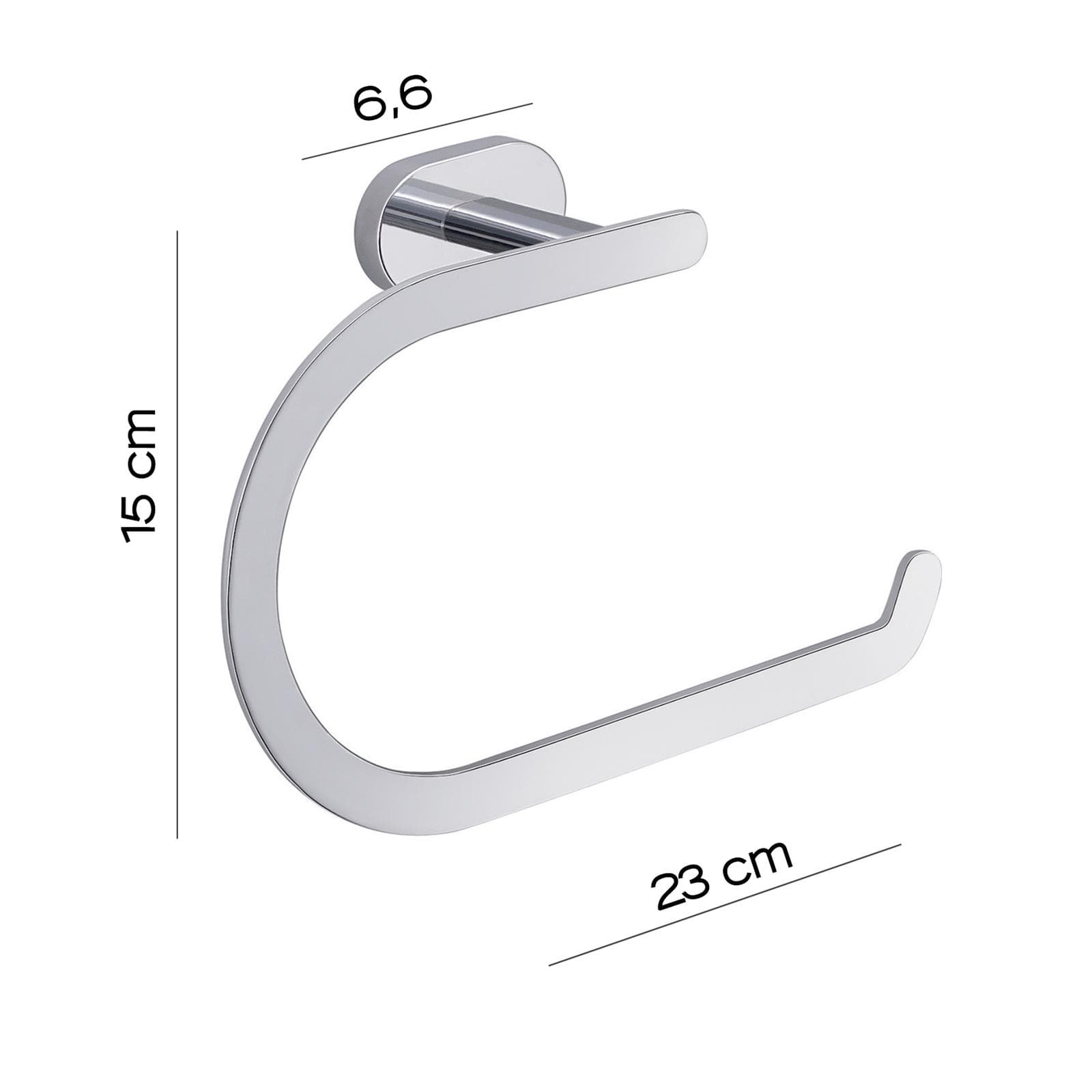 Portasalviette ad anello in acciaio inox e cromall - Bernina di Gedy