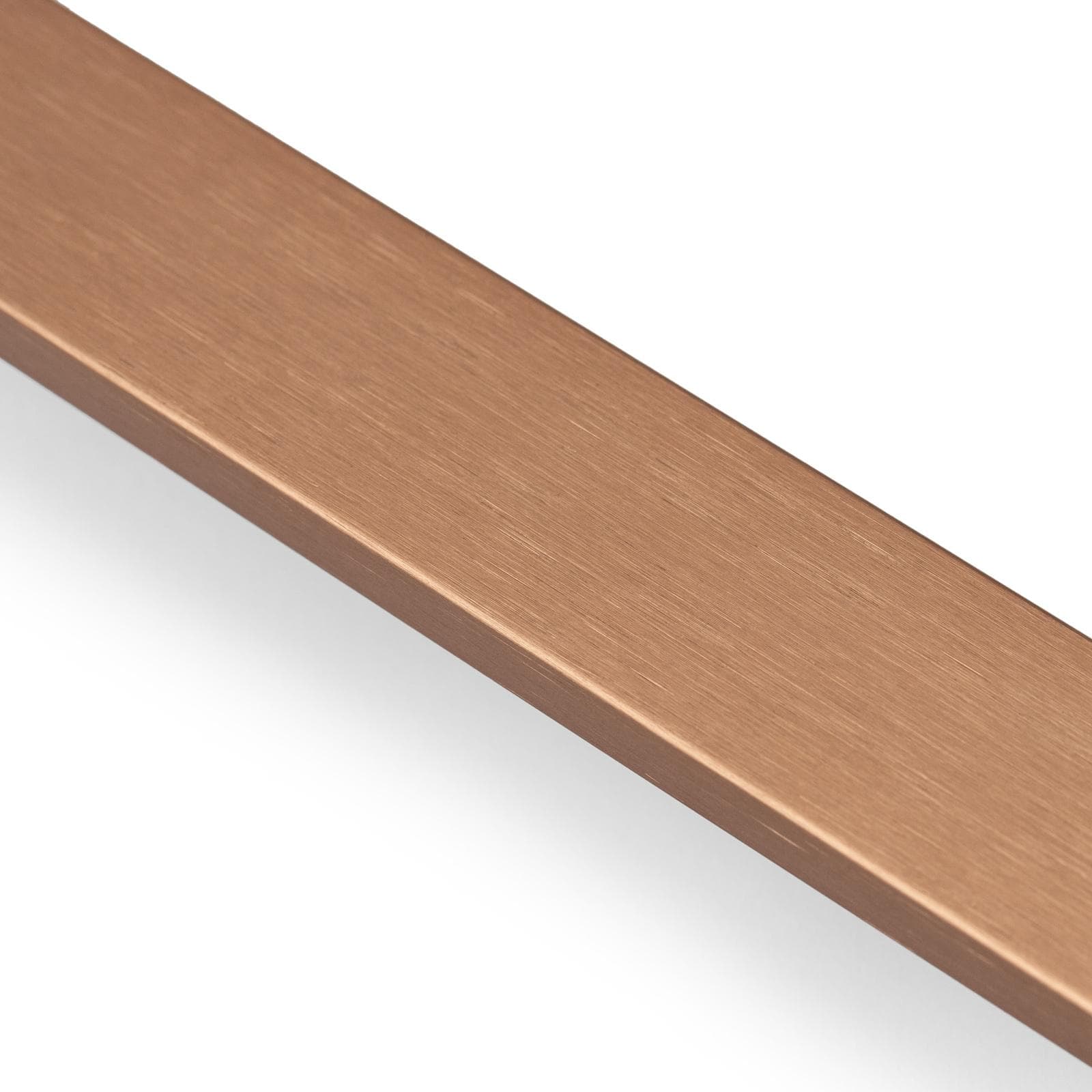 Braccio walk-in 100 cm acciaio con gancio appendino e sezione quadrata bronzo