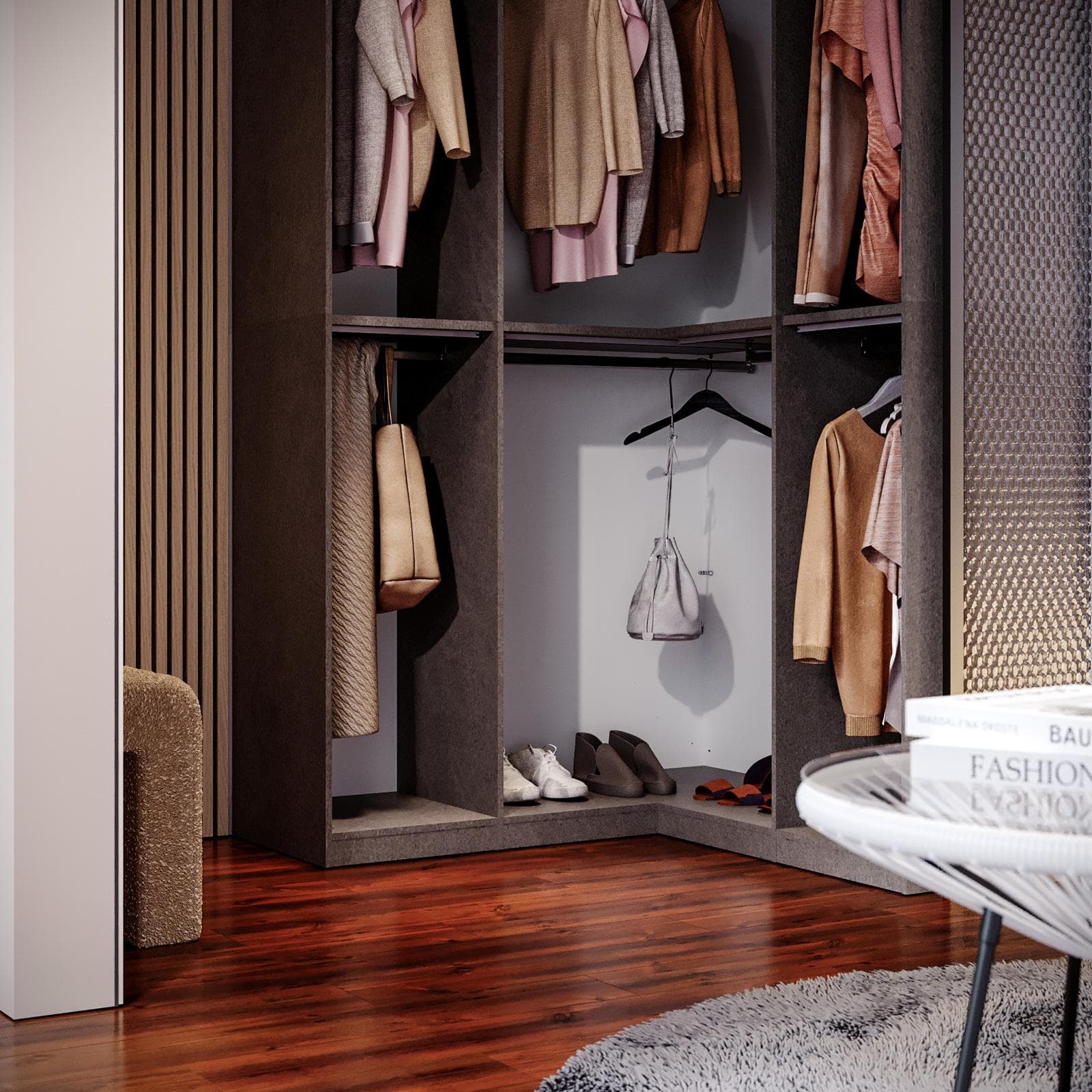 Cabina armadio modulare 145x240h cm bronzo - Carrie
