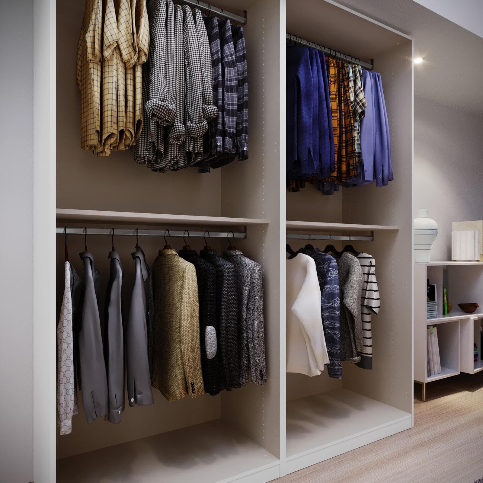 Cabina armadio modulare 200x236h cm bianco - Ventur