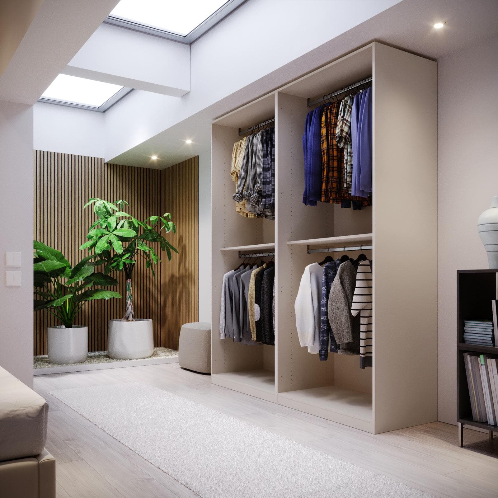 Cabina armadio modulare 200x236h cm cashmere - Ventur