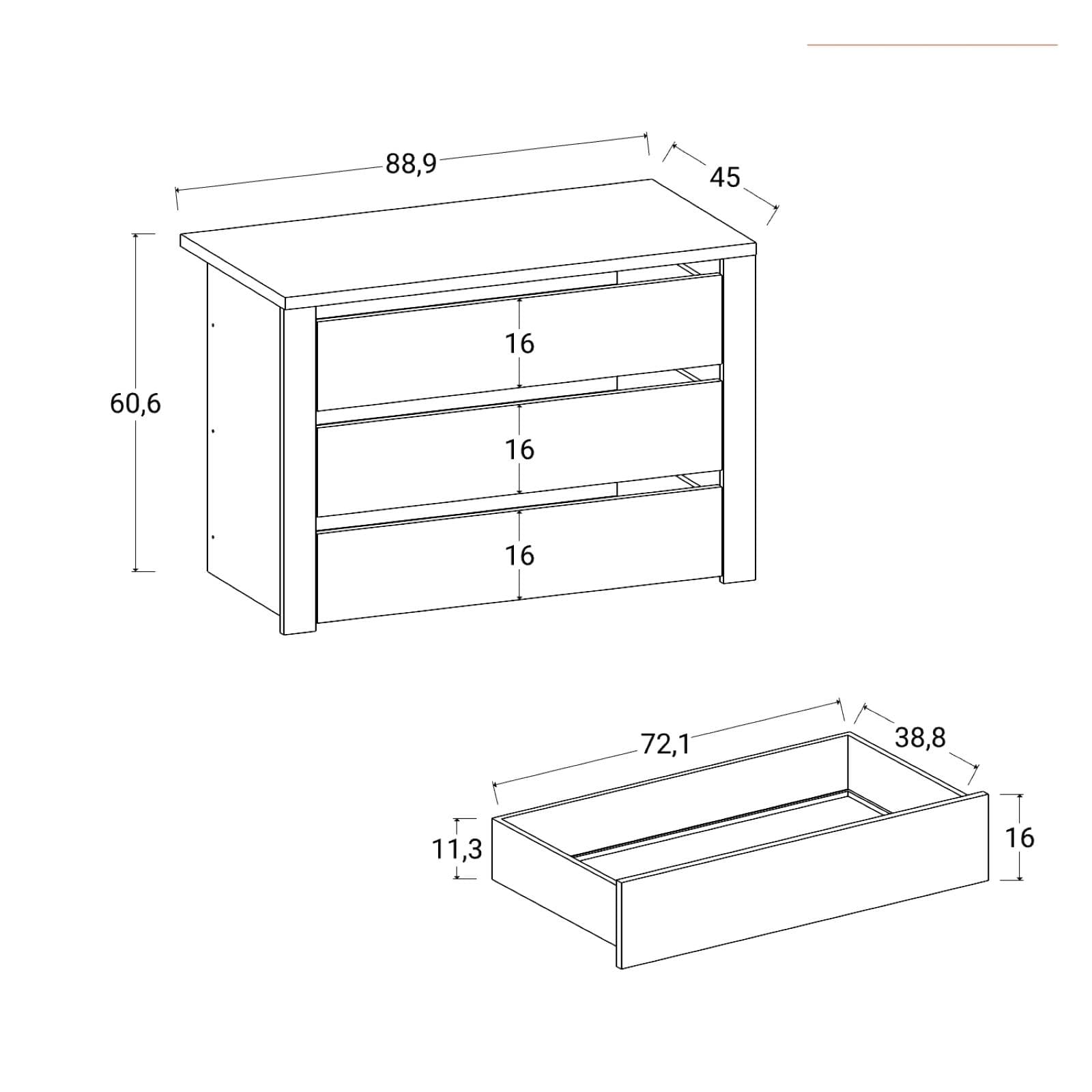 Cabina armadio accessoriata 273x240h cm bronzo con cassettiera e divisorio - Carrie