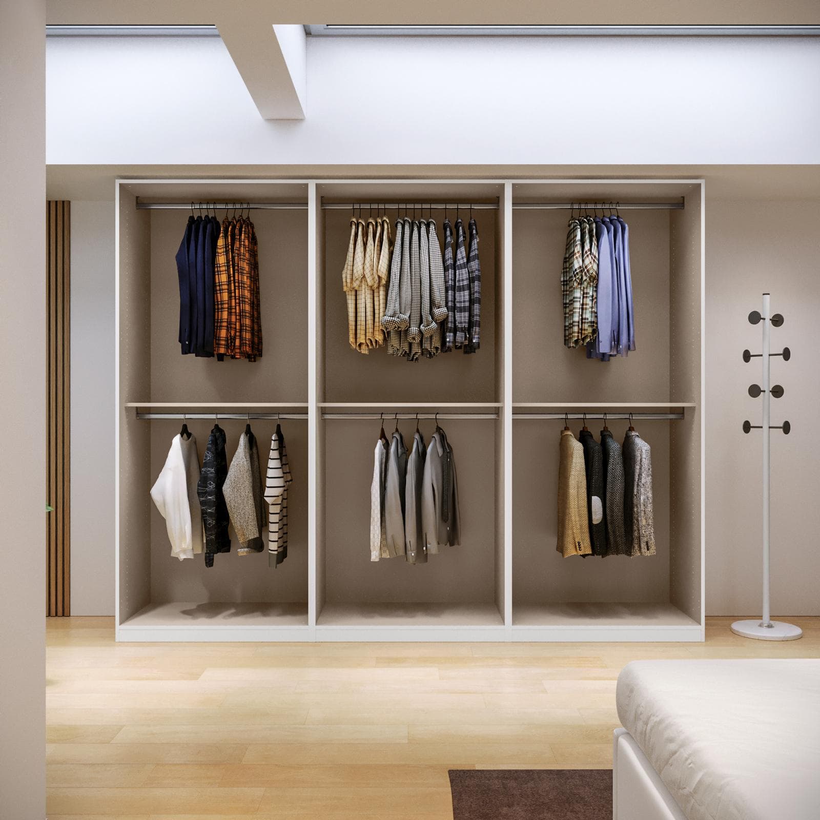 Cabina armadio modulare 300x236h cm bianco - Ventur