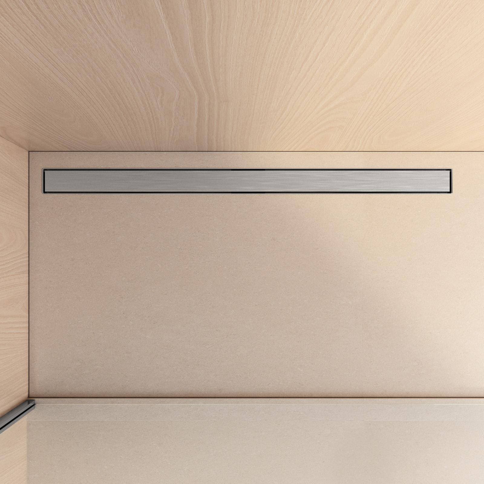 Canalina doccia 110 cm cover in acciaio inox - Stiletto