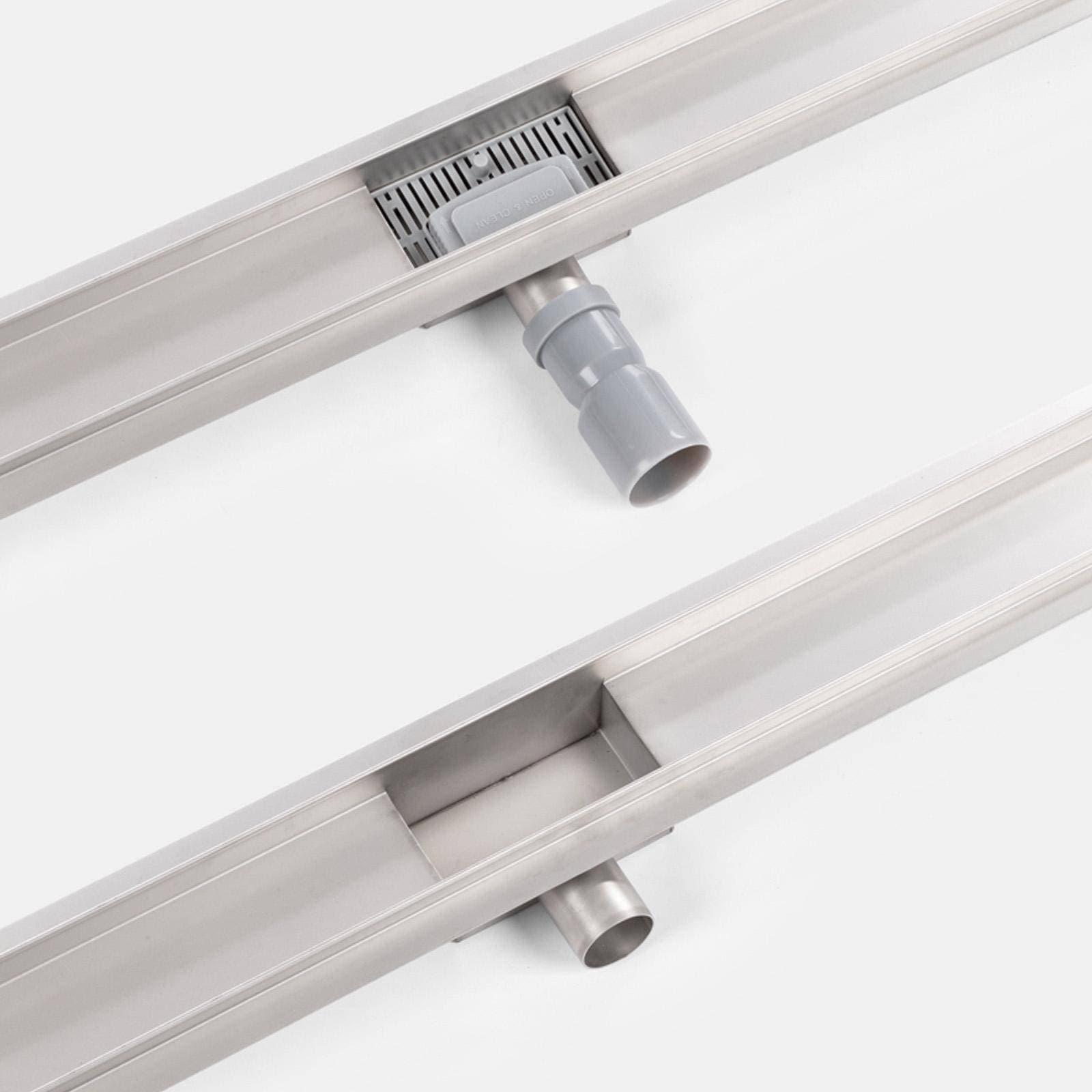 Canalina doccia 110 cm cover in acciaio inox - Stiletto
