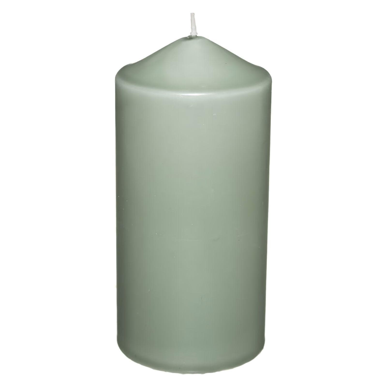 Candela 14h cm verde chiaro con durata di combustione 38 ore