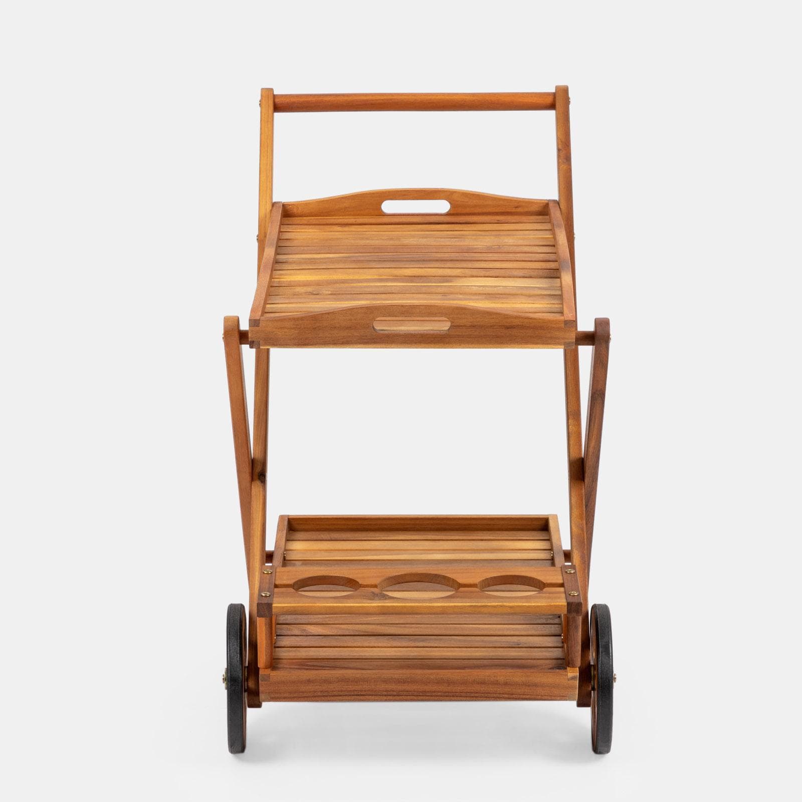 Carrello portavivande in legno di acacia - Paja