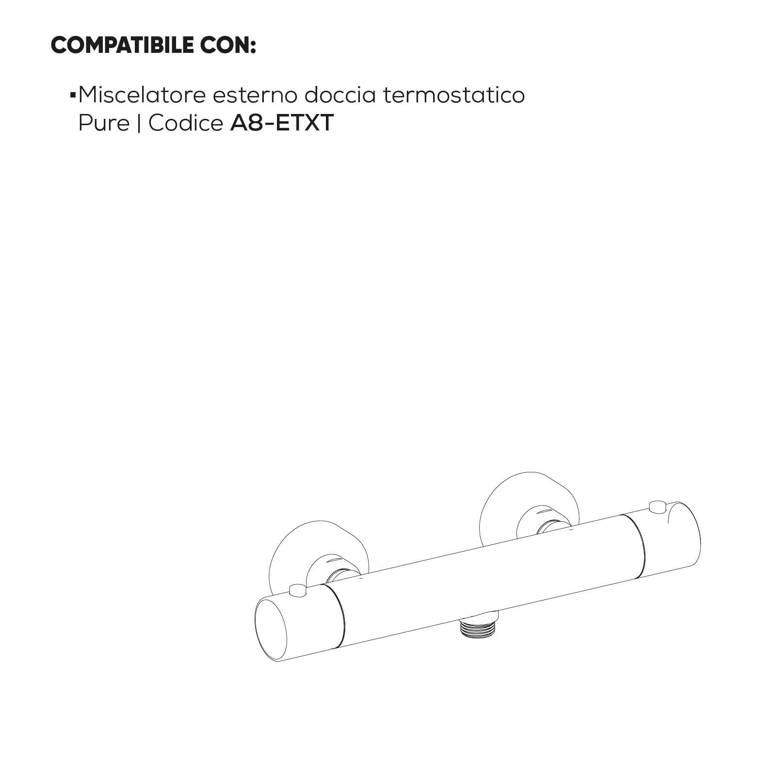 Cartuccia per miscelatore esterno doccia termostatico 13 - Acq+