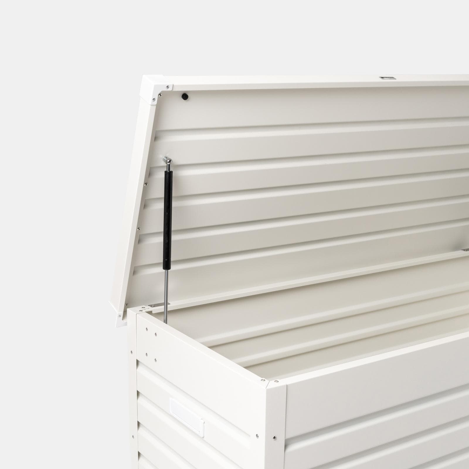 Baule contenitore con ruote 130x61x64h cm in alluminio bianco - Carioca