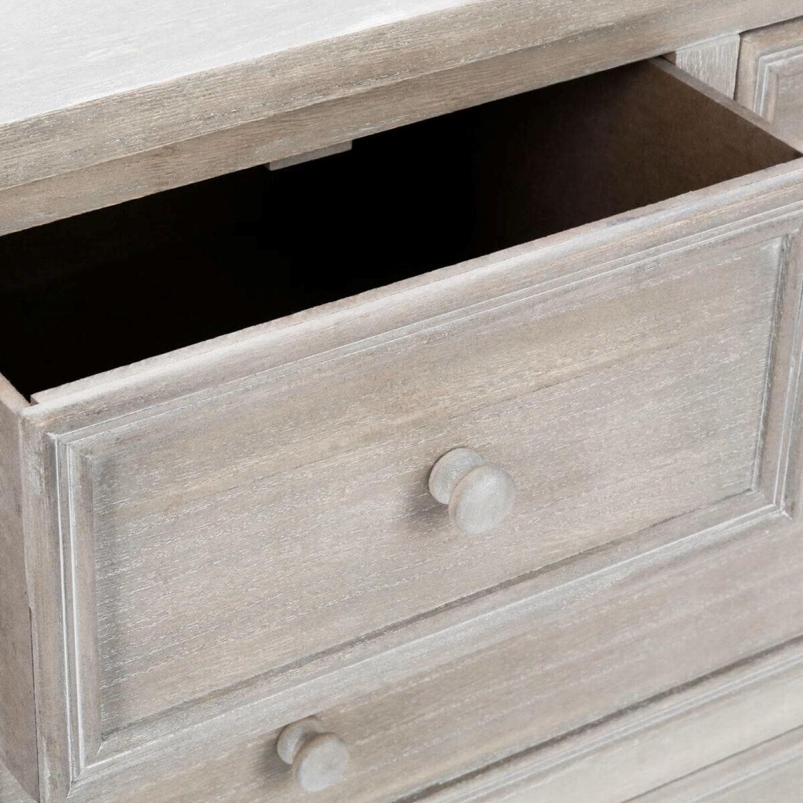 Cassettiera 73x81h cm effetto legno anticato con 5 cassetti - Eveline