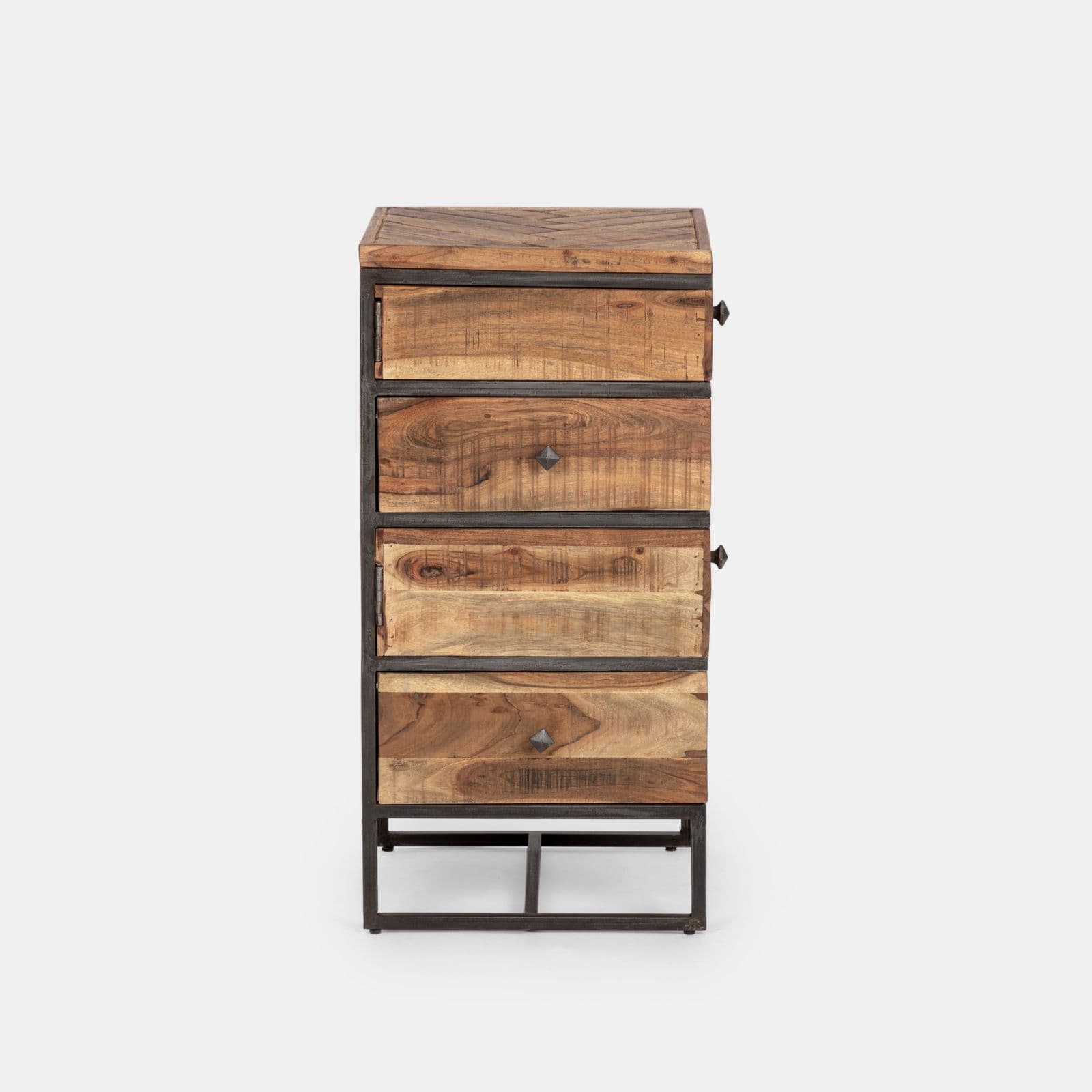 Cassettiera 45x90h cm in legno - Freia Acacia