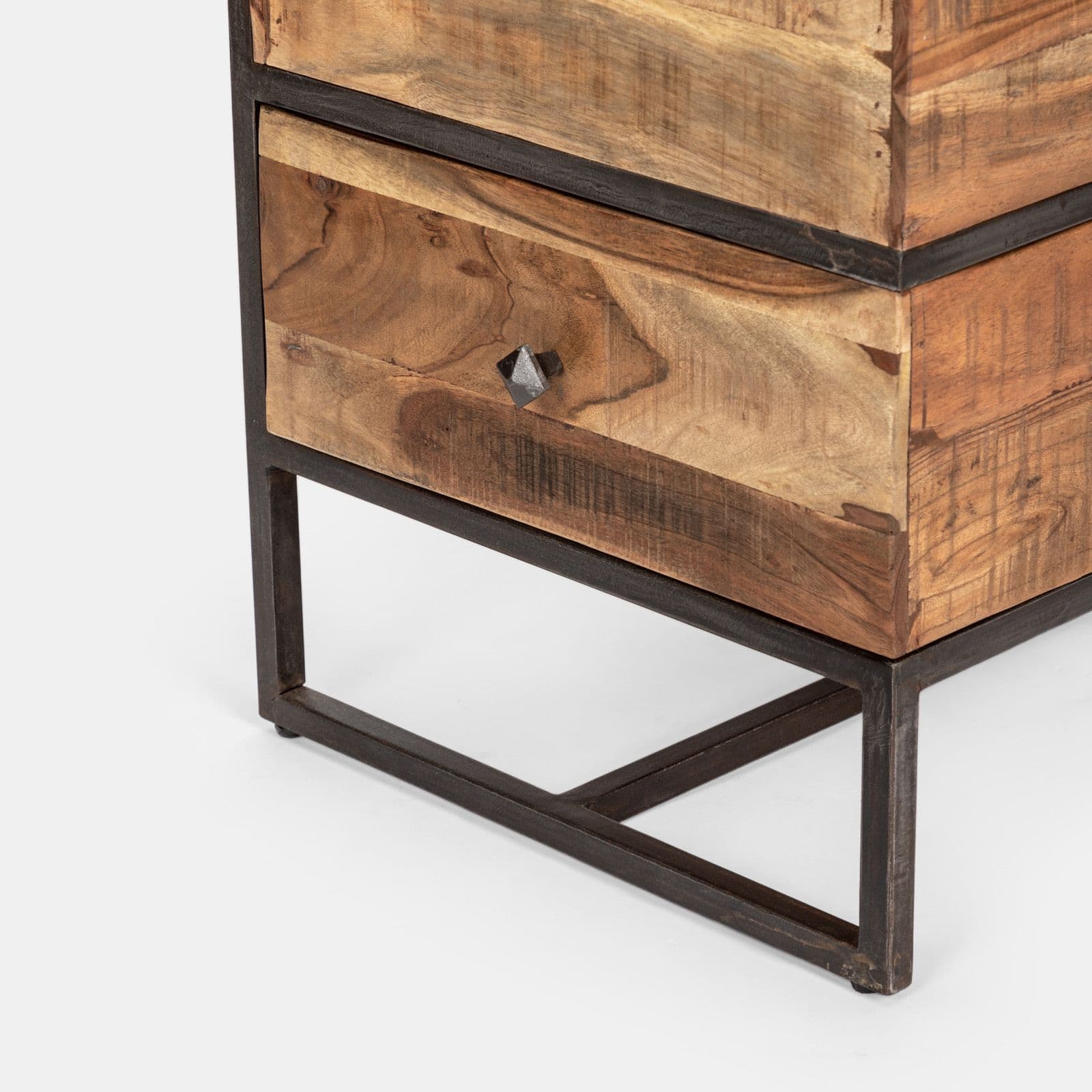 Cassettiera 45x90h cm in legno - Freia Acacia