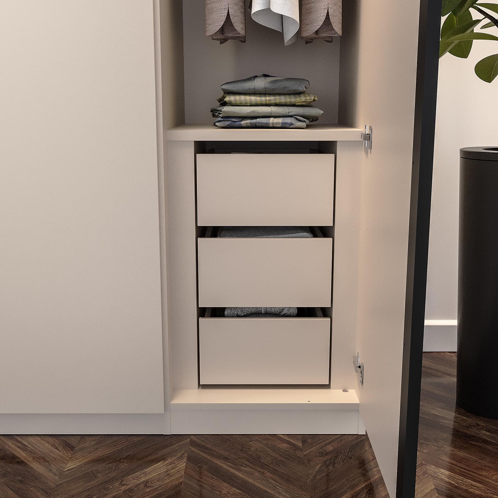 Cassettiera armadio per modulo da 45 cm Cindy Codey Berwin Jessie Carrie cashmere