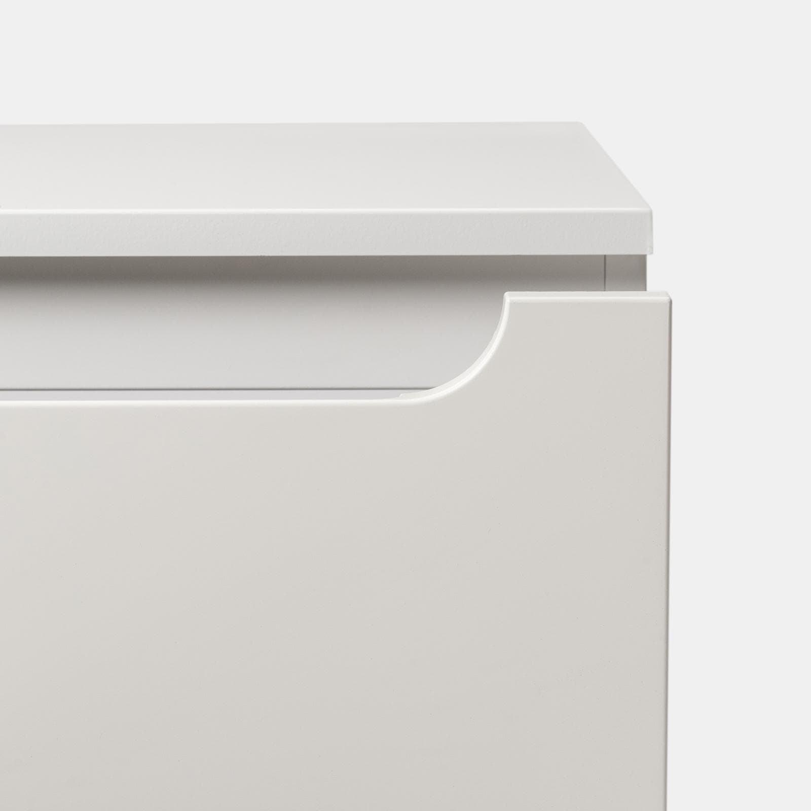 Cassettone sospeso 100 cm con top bianco opaco - Sleek