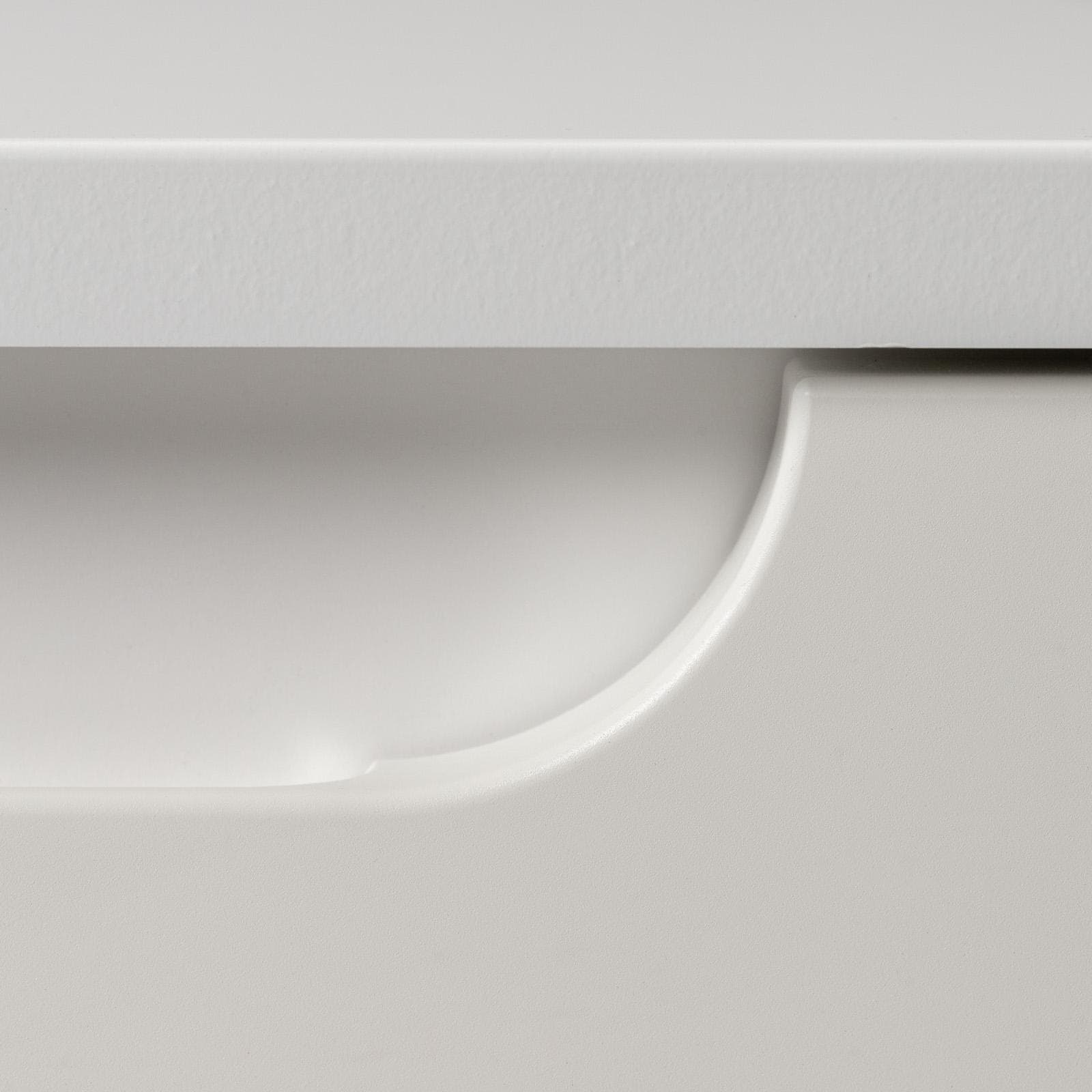Cassettone sospeso 100 cm con top bianco opaco - Sleek