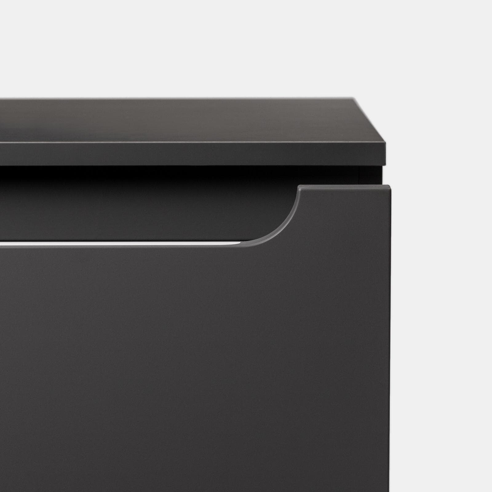 Cassettone sospeso 80 cm con top antracite - Sleek