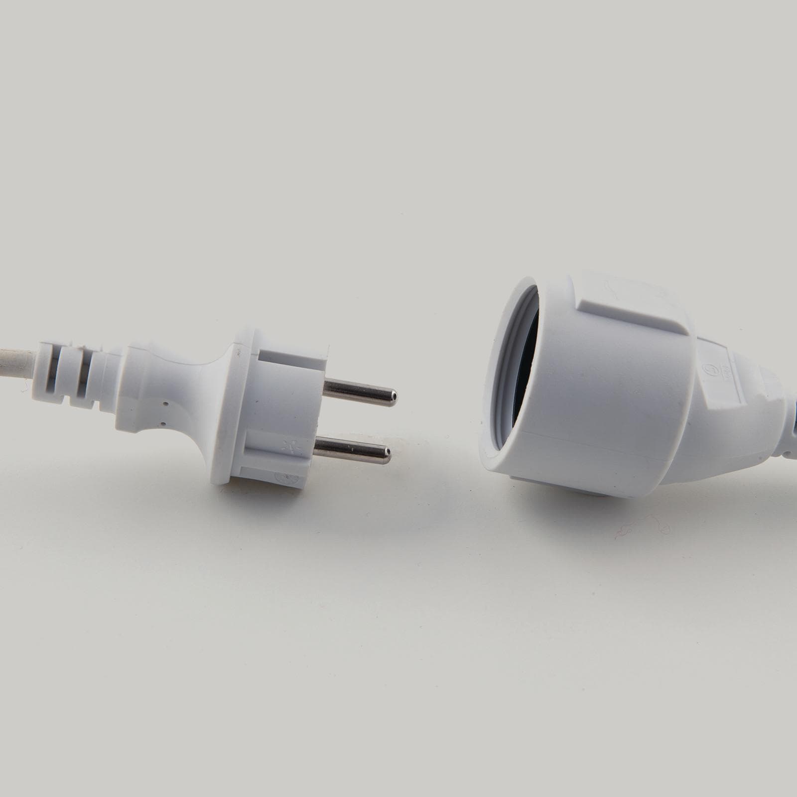 Catena luminosa 10 lampadine per esterno da 10m con cavo bianco
