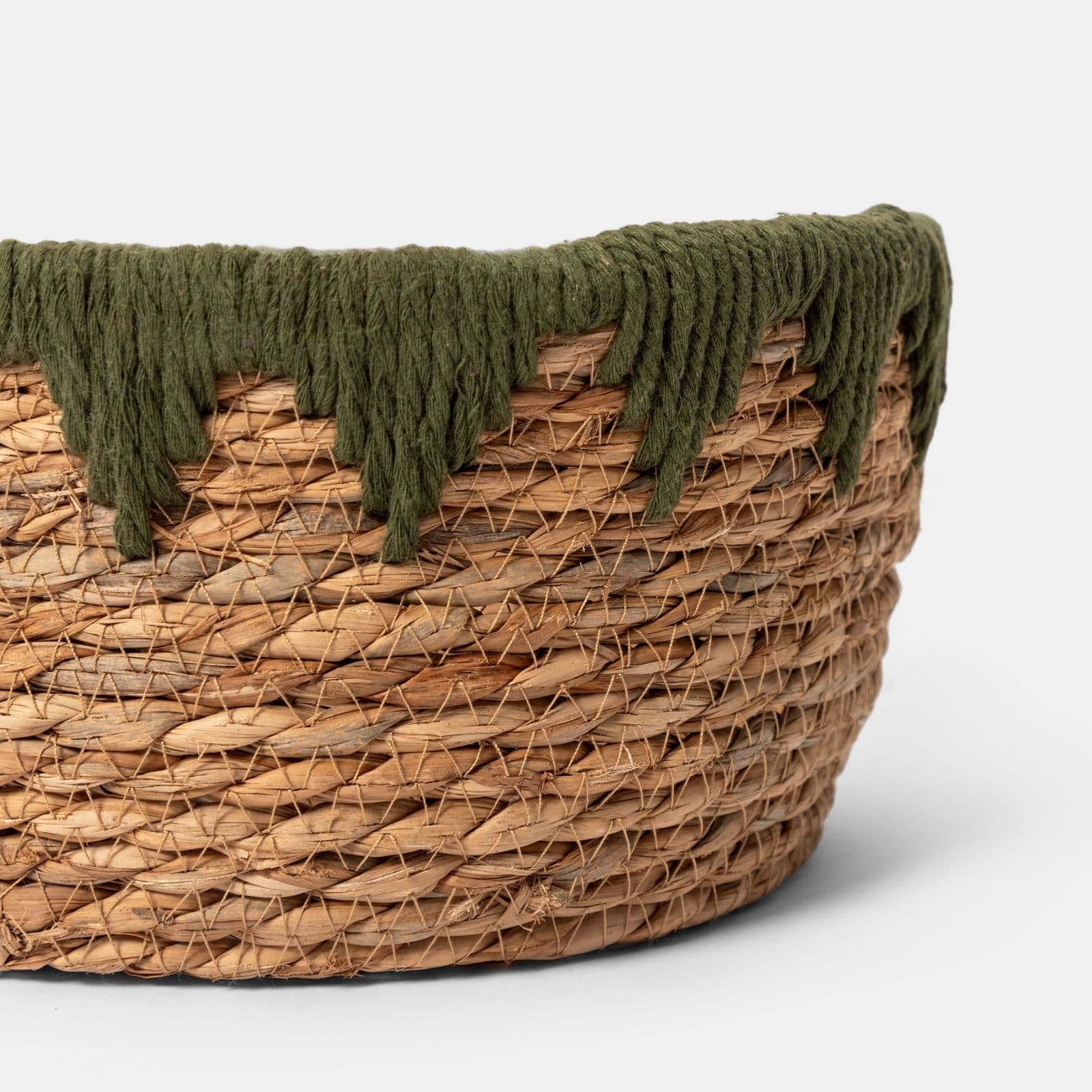 Cesto portaoggetti 25 x 14 cm verde militare - Zahir