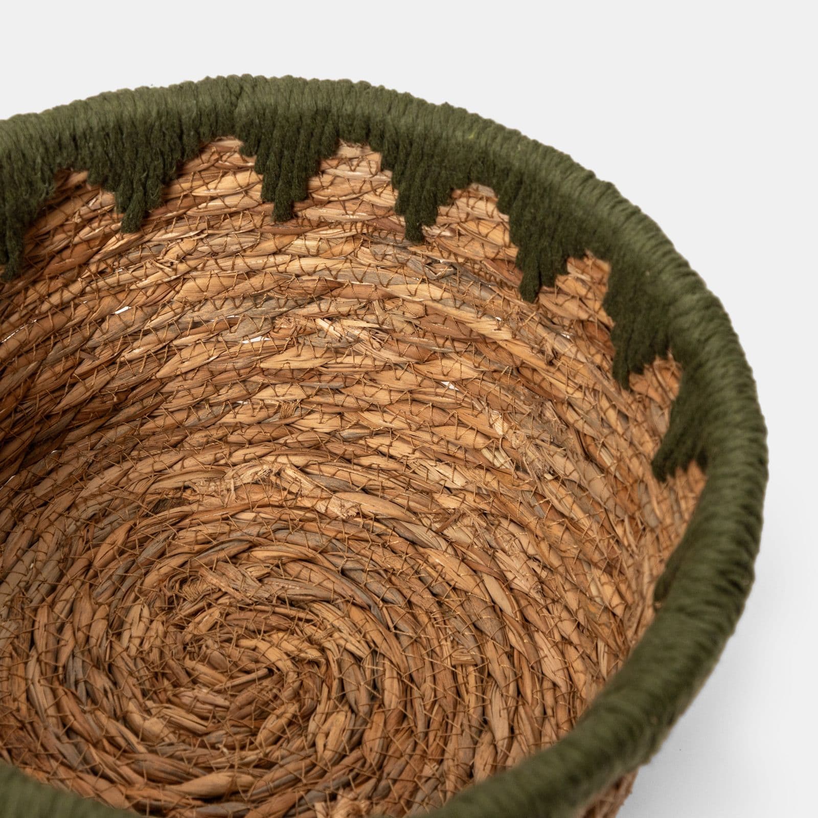 Cesto portaoggetti 25 x 14 cm verde militare - Zahir