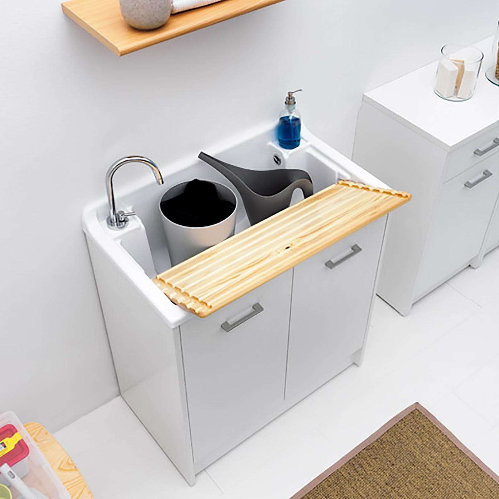 Colavene lavapanni Domestica 80x45x86h cm con vasca e vano contenitore con ante