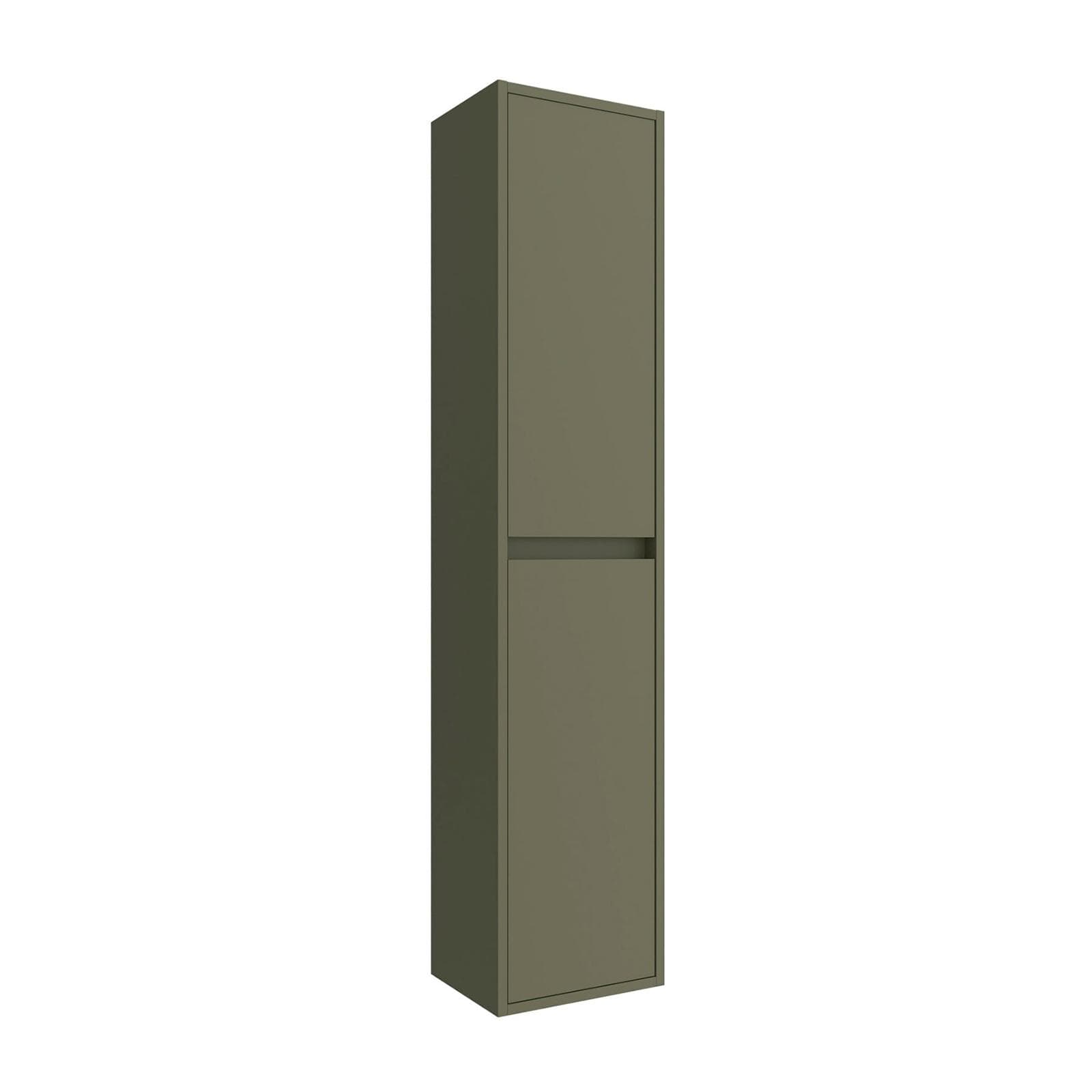 Colonna bagno sospesa 140h cm green satinato con anta Soft Close reversibile - Medora e Libras